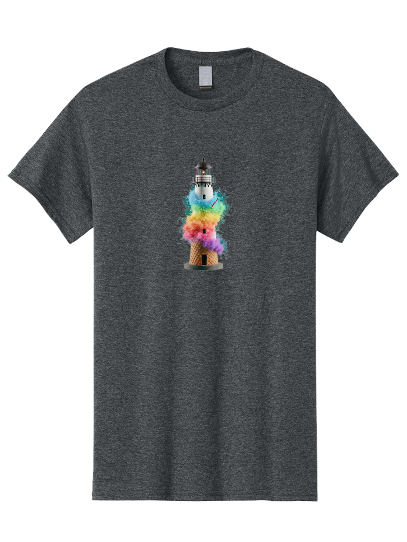 Lighthouse-Ice-Cream Men'S Graphic Tee, 100% Cotton, Comfortable Casual Summer Wear, Machine Washable, Vintage Camera, Old Camera, Antique Camera, Black Camera, Classic Photography, Photography Equipment, Nostalgic Device, Film Camera, Bag719