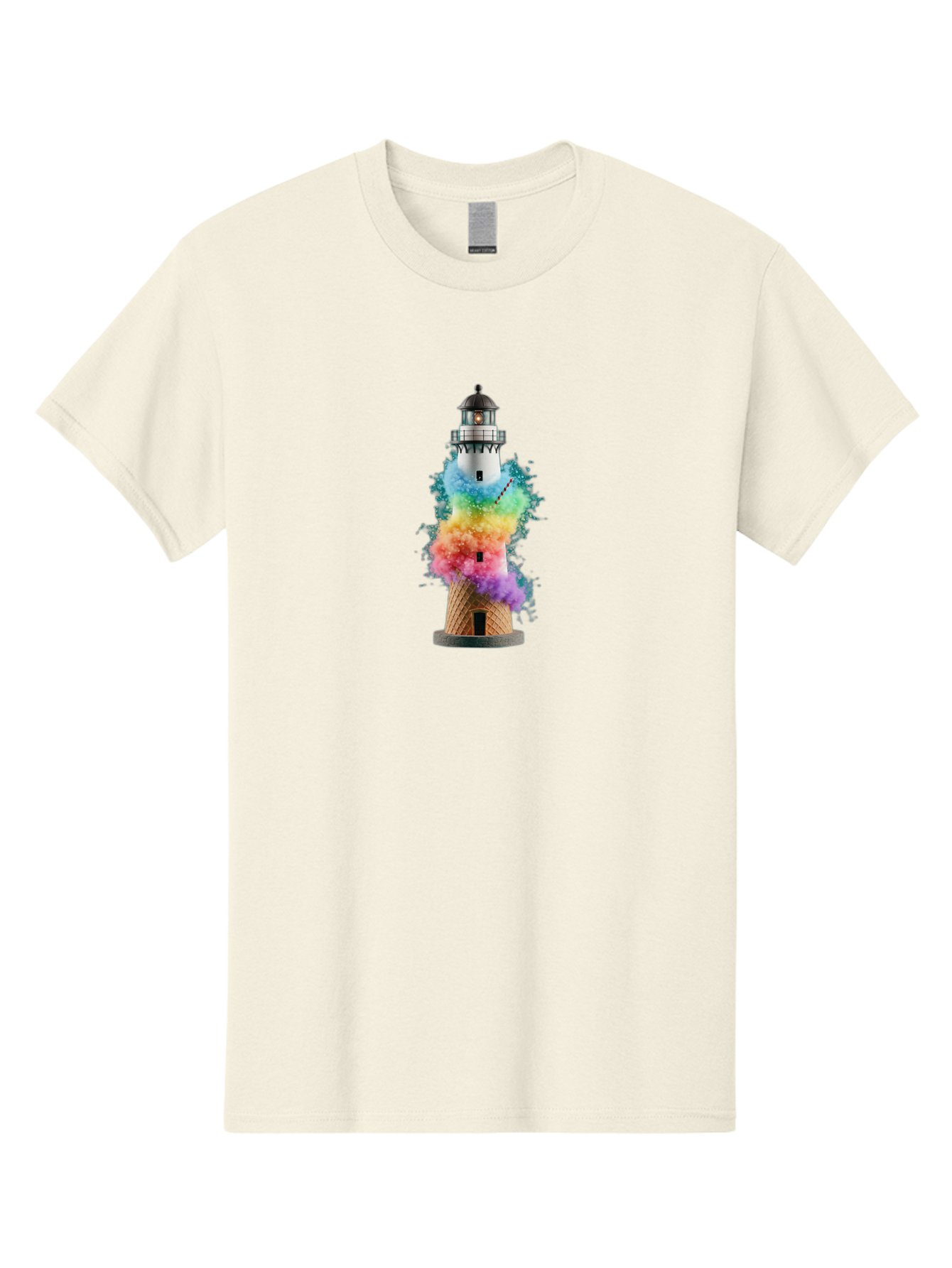 Lighthouse-Ice-Cream Men'S Graphic Tee, 100% Cotton, Comfortable Casual Summer Wear, Machine Washable, Vintage Camera, Old Camera, Antique Camera, Black Camera, Classic Photography, Photography Equipment, Nostalgic Device, Film Camera, Bag719