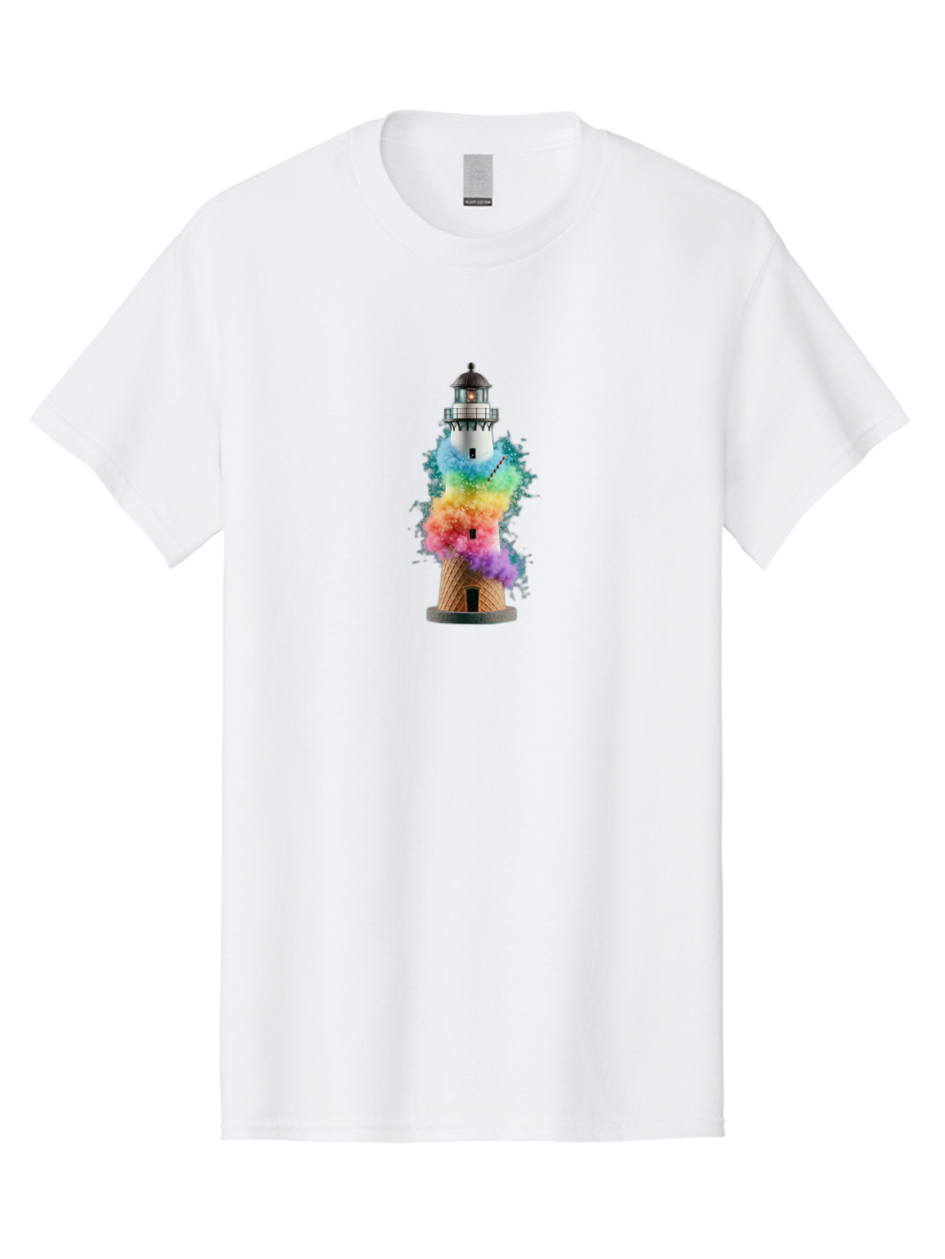 Lighthouse-Ice-Cream Men'S Graphic Tee, 100% Cotton, Comfortable Casual Summer Wear, Machine Washable, Vintage Camera, Old Camera, Antique Camera, Black Camera, Classic Photography, Photography Equipment, Nostalgic Device, Film Camera, Bag719