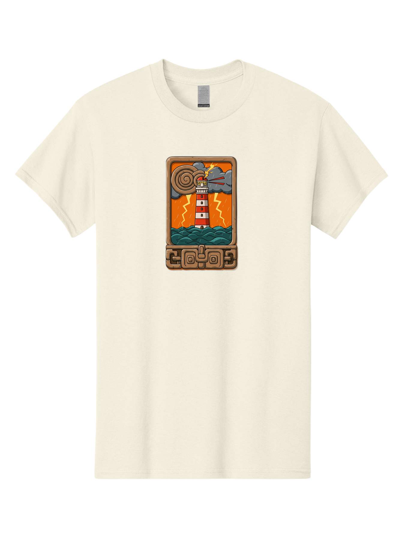 Lighthouse-Icon Men'S Graphic Tee, 100% Cotton, Comfortable Casual Summer Wear, Machine Washable, Vintage Camera, Old Camera, Antique Camera, Black Camera, Classic Photography, Photography Equipment, Nostalgic Device, Film Camera, Camera Art Bag720