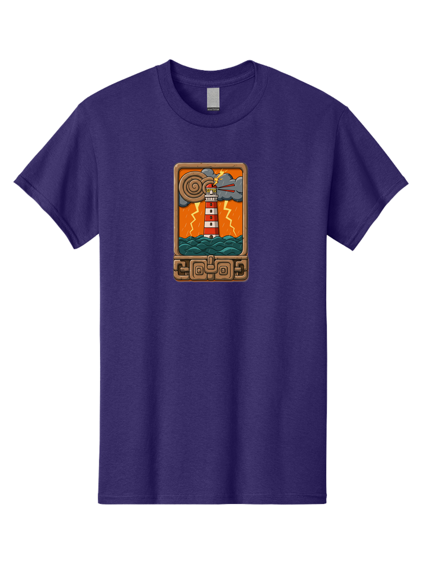 Lighthouse-Icon Men'S Graphic Tee, 100% Cotton, Comfortable Casual Summer Wear, Machine Washable, Vintage Camera, Old Camera, Antique Camera, Black Camera, Classic Photography, Photography Equipment, Nostalgic Device, Film Camera, Camera Art Bag720