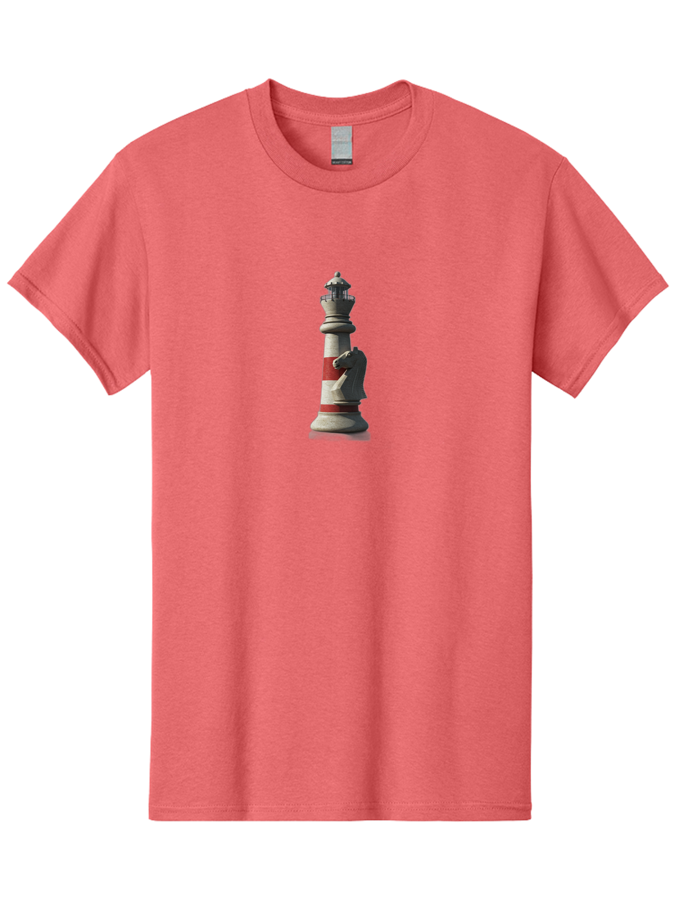 Lighthouse-Knight-Chess-Piece Men'S Graphic Tee, 100% Cotton, Comfortable Casual Summer Wear, Machine Washable, Vintage Camera, Old Camera, Antique Camera, Black Camera, Classic Photography, Photography Equipment, Nostalgic Device, Bag723
