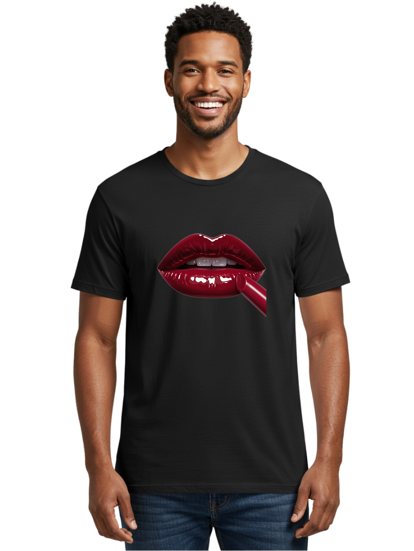 Lipstick Men'S Graphic Tee, 100% Cotton, Comfortable Casual Summer Wear, Machine Washable, Vintage Camera, Old Camera, Antique Camera, Black Camera, Classic Photography, Photography Equipment, Nostalgic Device, Film Camera, Camera Art Bag728