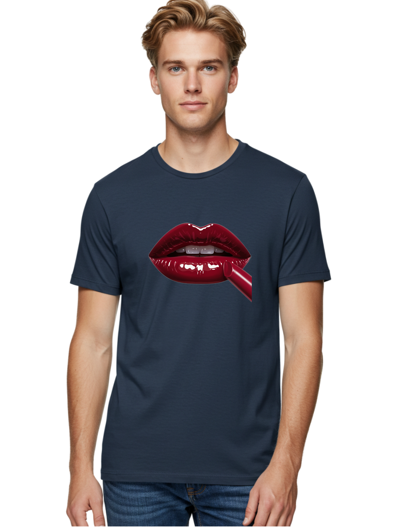Lipstick Men'S Graphic Tee, 100% Cotton, Comfortable Casual Summer Wear, Machine Washable, Vintage Camera, Old Camera, Antique Camera, Black Camera, Classic Photography, Photography Equipment, Nostalgic Device, Film Camera, Camera Art Bag728