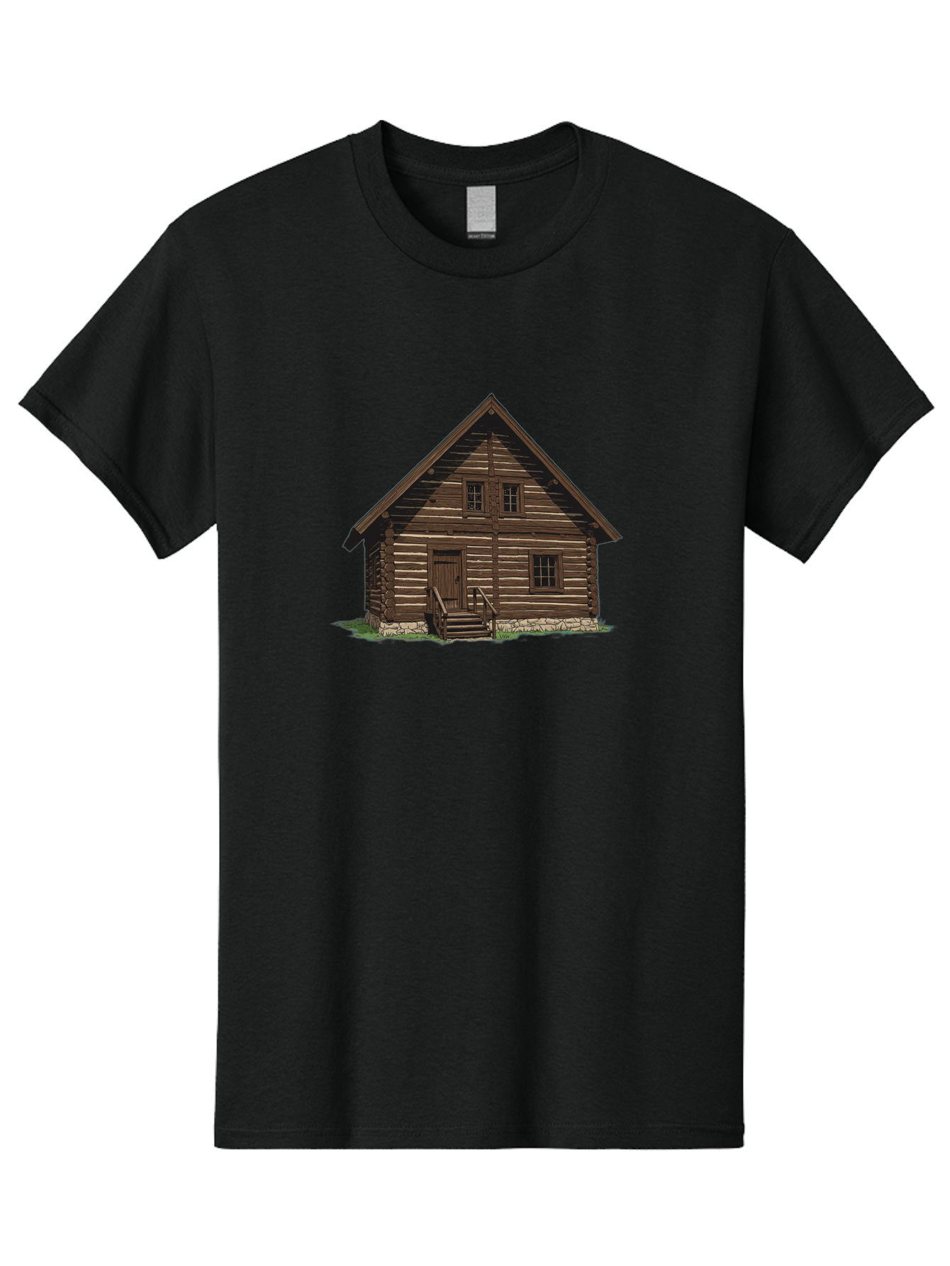 Log-Cabin Men'S Graphic Tee, 100% Cotton, Comfortable Casual Summer Wear, Machine Washable, Vintage Camera, Old Camera, Antique Camera, Black Camera, Classic Photography, Photography Equipment, Nostalgic Device, Film Camera, Camera Art Bag730