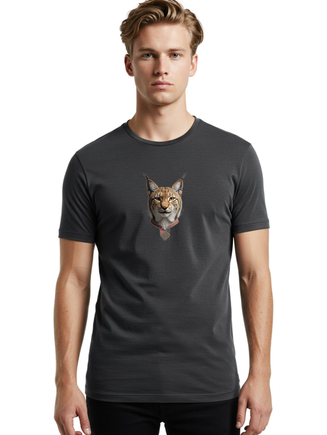 Lynx-Head Men'S Graphic Tee, 100% Cotton, Comfortable Casual Summer Wear, Machine Washable, Vintage Camera, Old Camera, Antique Camera, Black Camera, Classic Photography, Photography Equipment, Nostalgic Device, Film Camera, Camera Art Bag738
