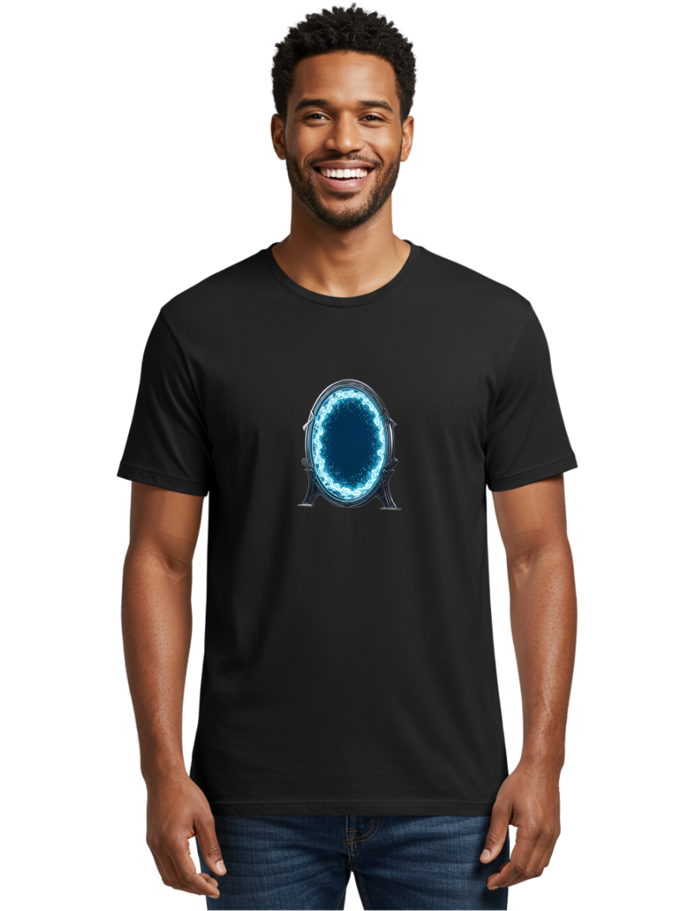 Magic-Mirror Men'S Graphic Tee, 100% Cotton, Comfortable Casual Summer Wear, Machine Washable, Vintage Camera, Old Camera, Antique Camera, Black Camera, Classic Photography, Photography Equipment, Nostalgic Device, Film Camera, Camera Art Bag740