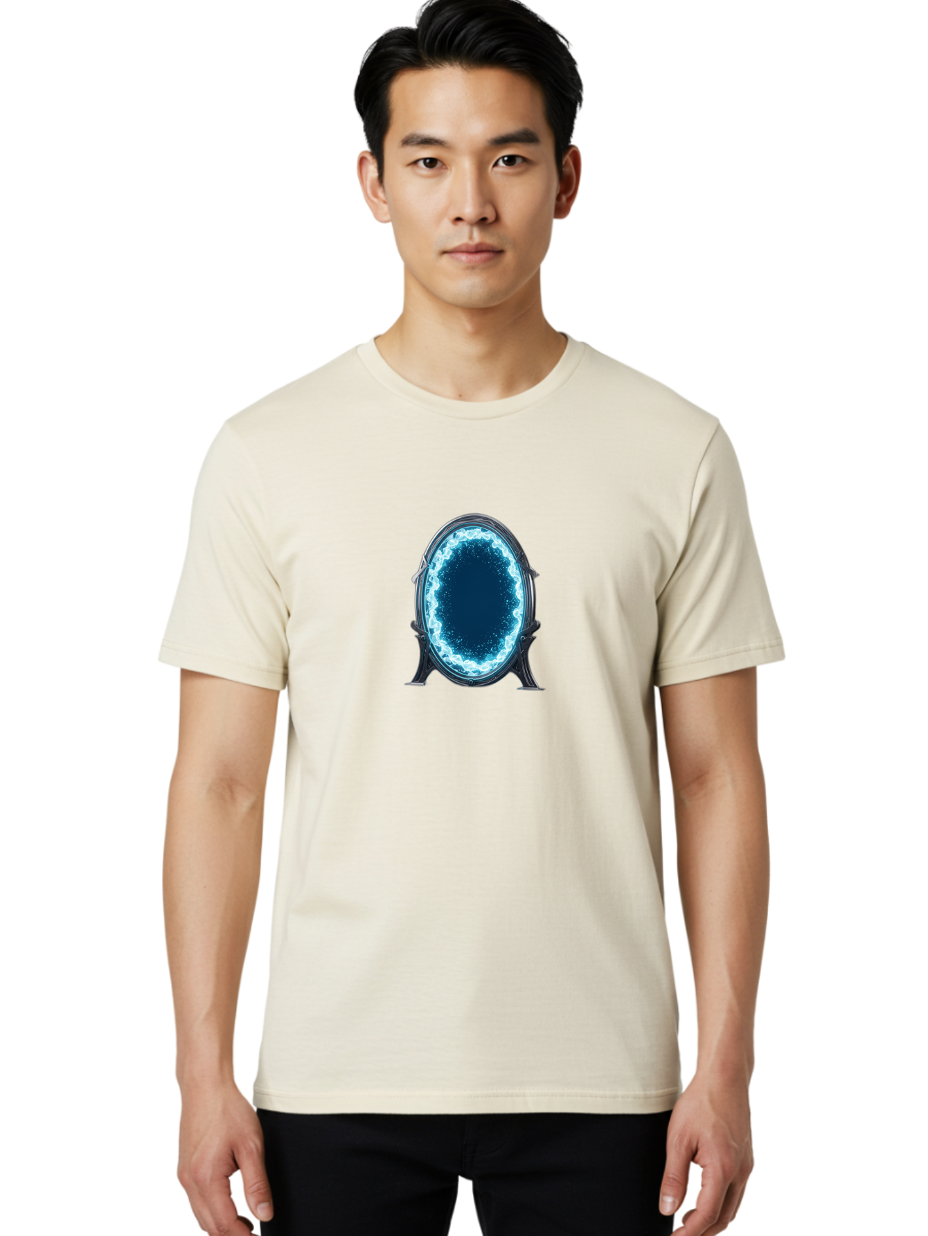 Magic-Mirror Men'S Graphic Tee, 100% Cotton, Comfortable Casual Summer Wear, Machine Washable, Vintage Camera, Old Camera, Antique Camera, Black Camera, Classic Photography, Photography Equipment, Nostalgic Device, Film Camera, Camera Art Bag740
