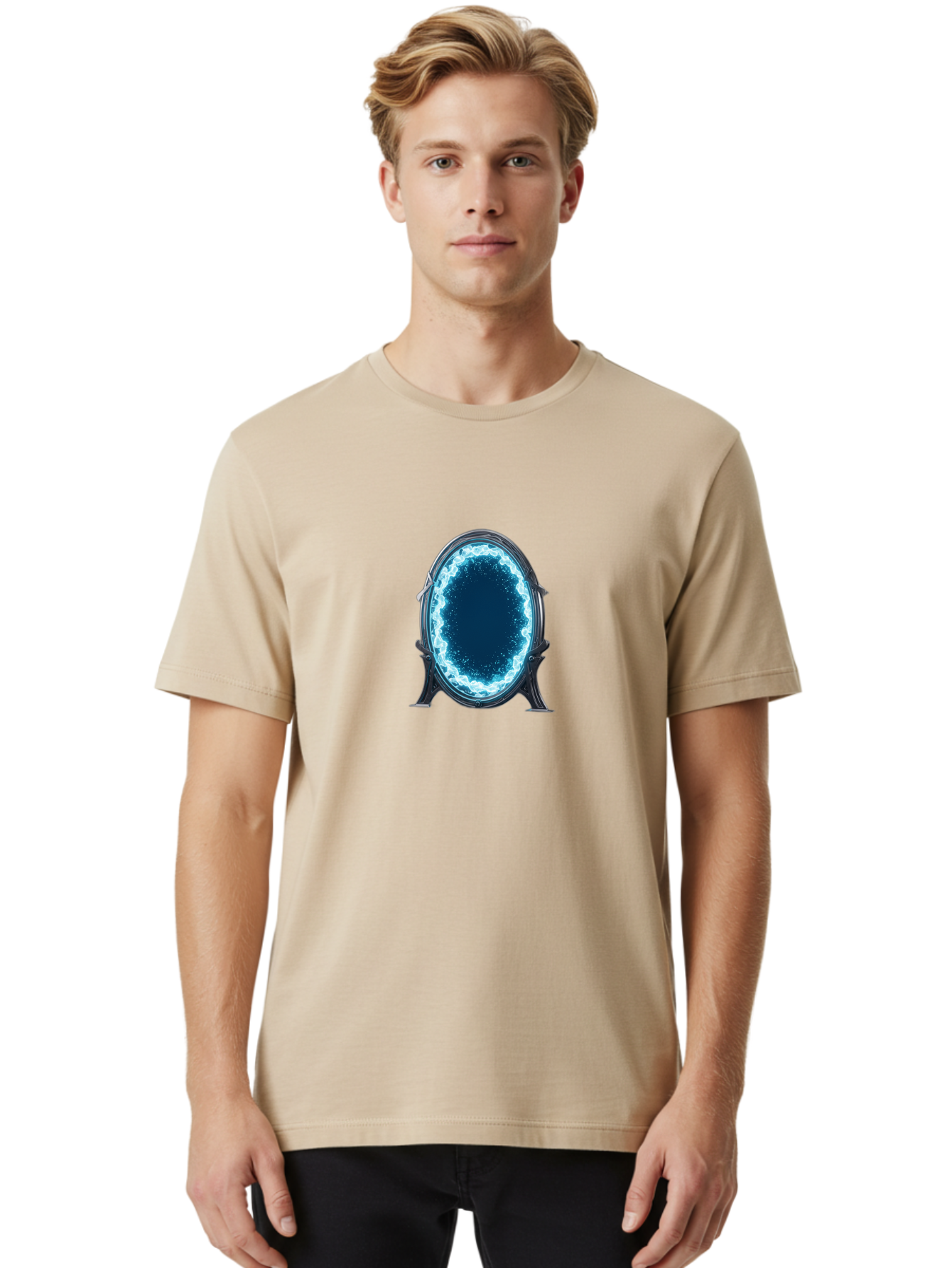 Magic-Mirror Men'S Graphic Tee, 100% Cotton, Comfortable Casual Summer Wear, Machine Washable, Vintage Camera, Old Camera, Antique Camera, Black Camera, Classic Photography, Photography Equipment, Nostalgic Device, Film Camera, Camera Art Bag740