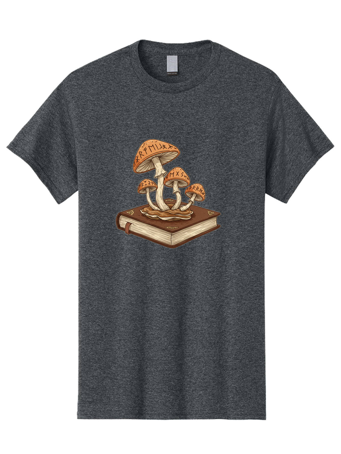 Magic-Mushrooms-On-Book Men'S Graphic Tee, 100% Cotton, Comfortable Casual Summer Wear, Machine Washable, Vintage Camera, Old Camera, Antique Camera, Black Camera, Classic Photography, Photography Equipment, Nostalgic Device, Film Camera, Bag741