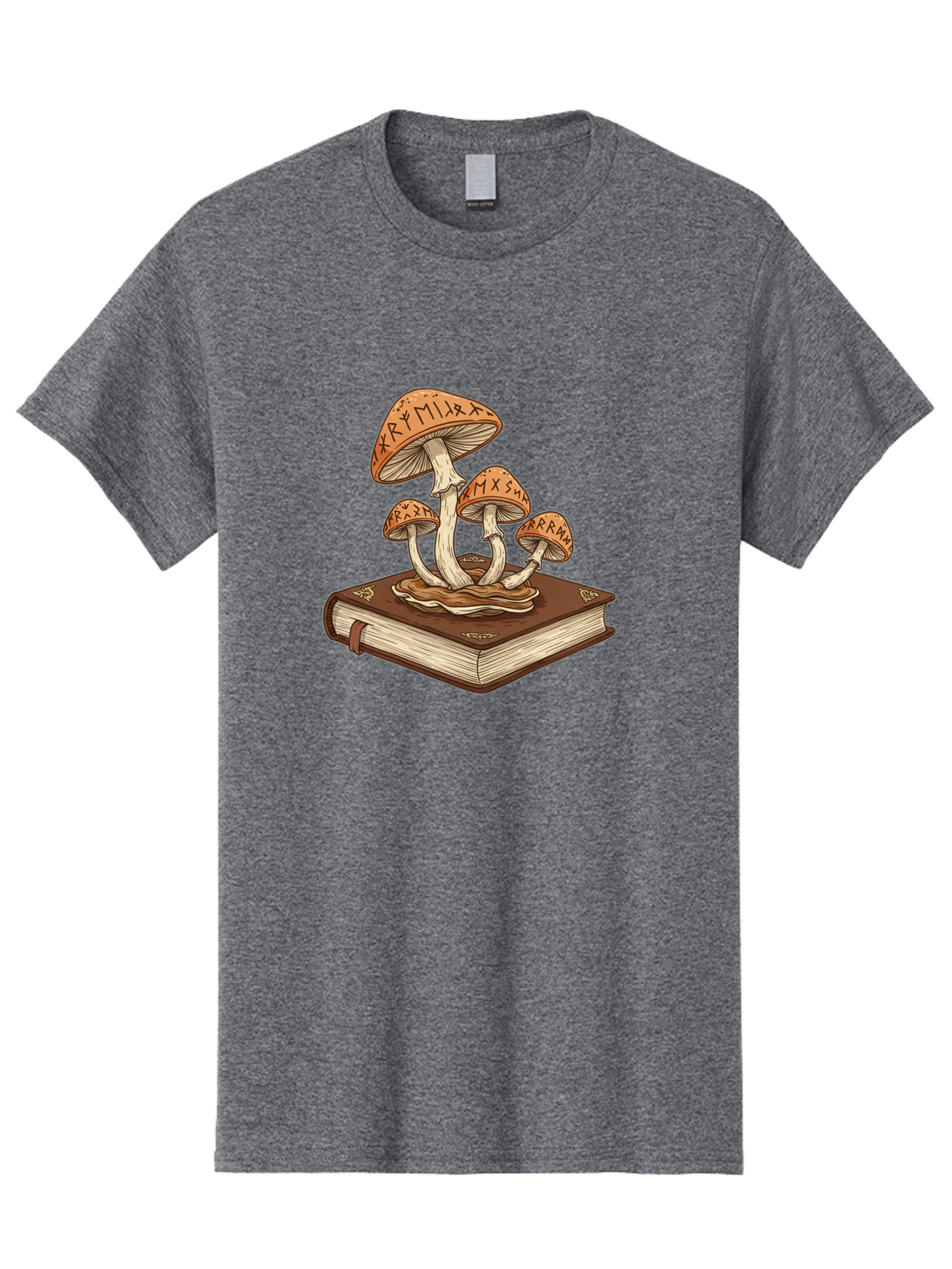 Magic-Mushrooms-On-Book Men'S Graphic Tee, 100% Cotton, Comfortable Casual Summer Wear, Machine Washable, Vintage Camera, Old Camera, Antique Camera, Black Camera, Classic Photography, Photography Equipment, Nostalgic Device, Film Camera, Bag741
