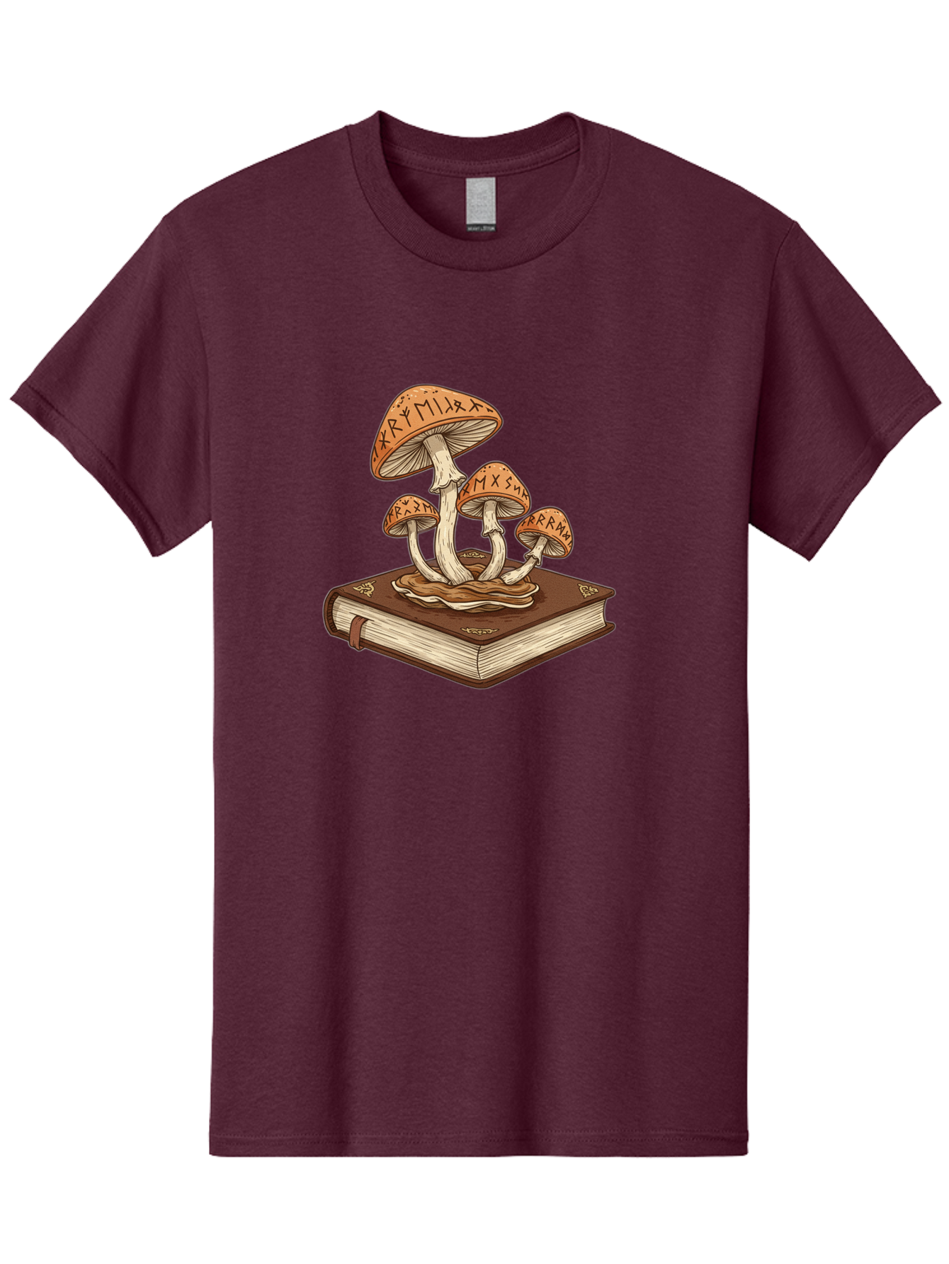 Magic-Mushrooms-On-Book Men'S Graphic Tee, 100% Cotton, Comfortable Casual Summer Wear, Machine Washable, Vintage Camera, Old Camera, Antique Camera, Black Camera, Classic Photography, Photography Equipment, Nostalgic Device, Film Camera, Bag741
