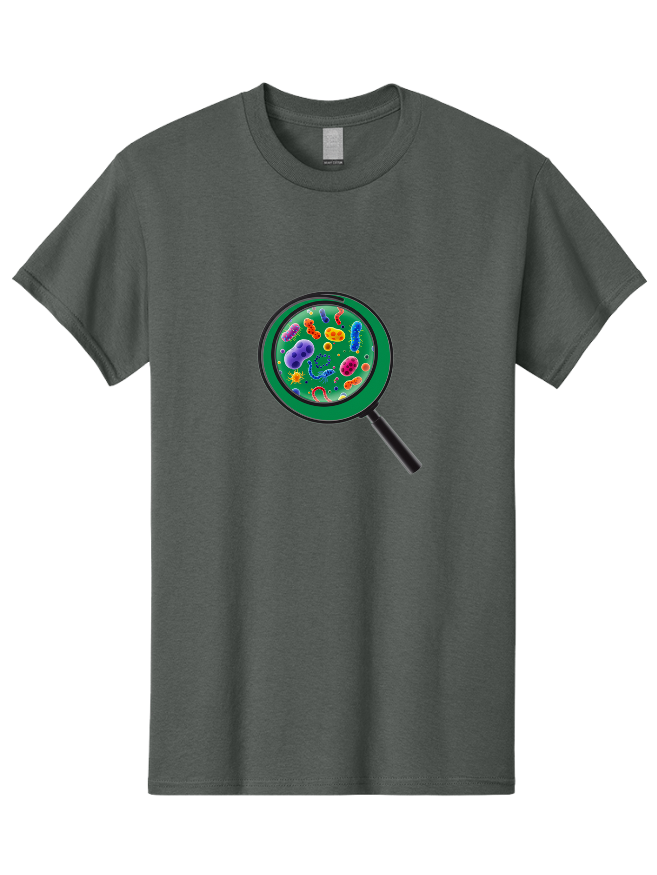 Magnifying-Glass-Microbes Men'S Graphic Tee, 100% Cotton, Comfortable Casual Summer Wear, Machine Washable, Vintage Camera, Old Camera, Antique Camera, Black Camera, Classic Photography, Photography Equipment, Nostalgic Device, Film Camera, Bag742