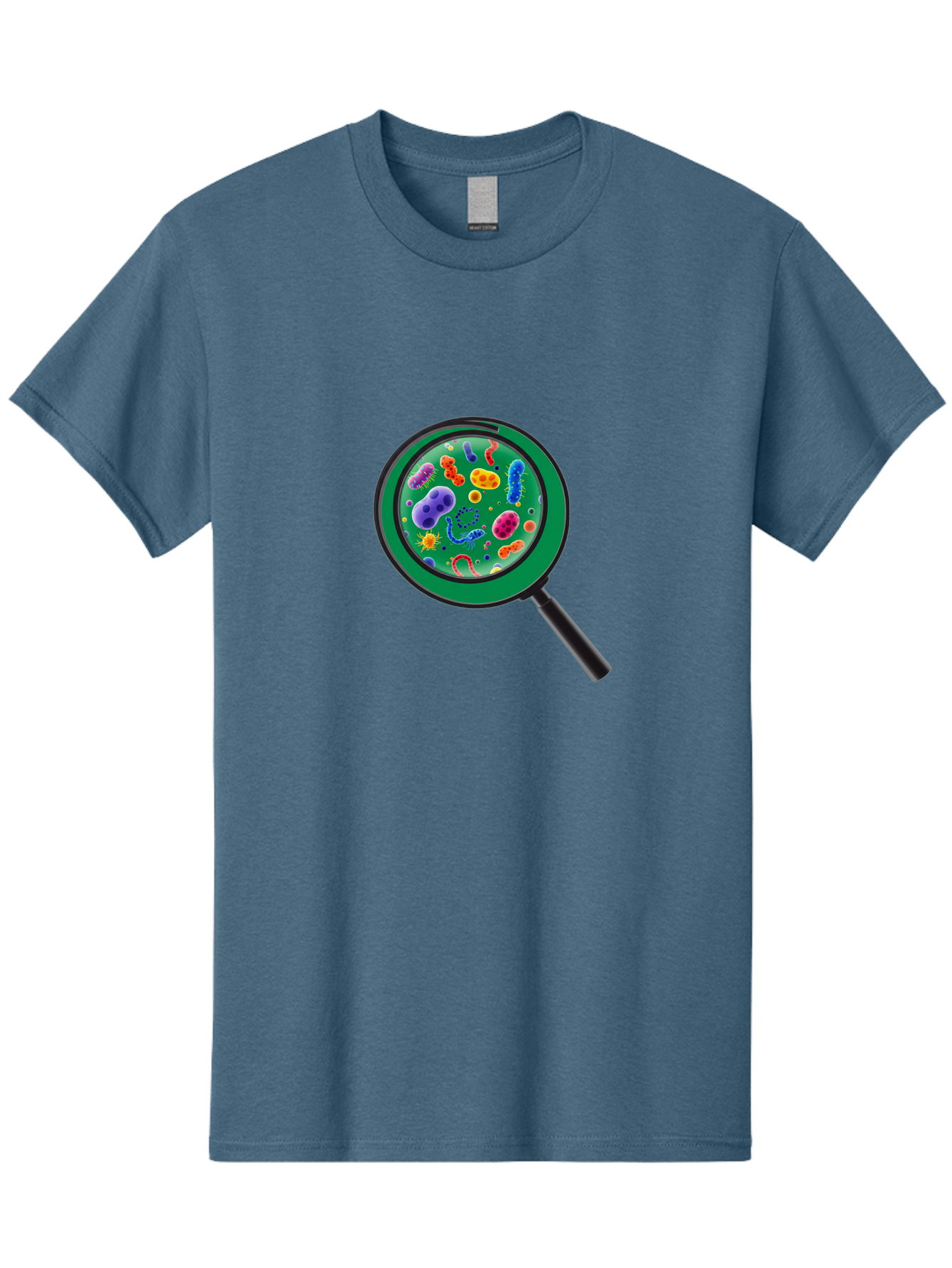Magnifying-Glass-Microbes Men'S Graphic Tee, 100% Cotton, Comfortable Casual Summer Wear, Machine Washable, Vintage Camera, Old Camera, Antique Camera, Black Camera, Classic Photography, Photography Equipment, Nostalgic Device, Film Camera, Bag742