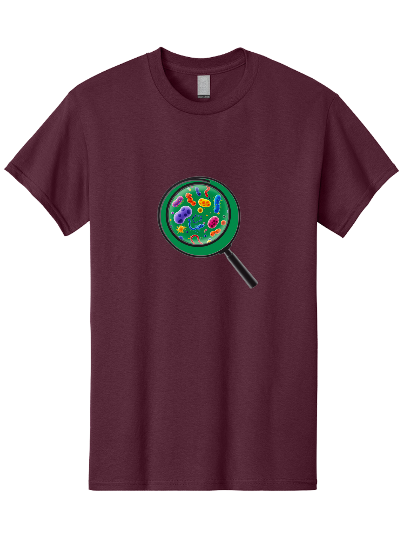 Magnifying-Glass-Microbes Men'S Graphic Tee, 100% Cotton, Comfortable Casual Summer Wear, Machine Washable, Vintage Camera, Old Camera, Antique Camera, Black Camera, Classic Photography, Photography Equipment, Nostalgic Device, Film Camera, Bag742