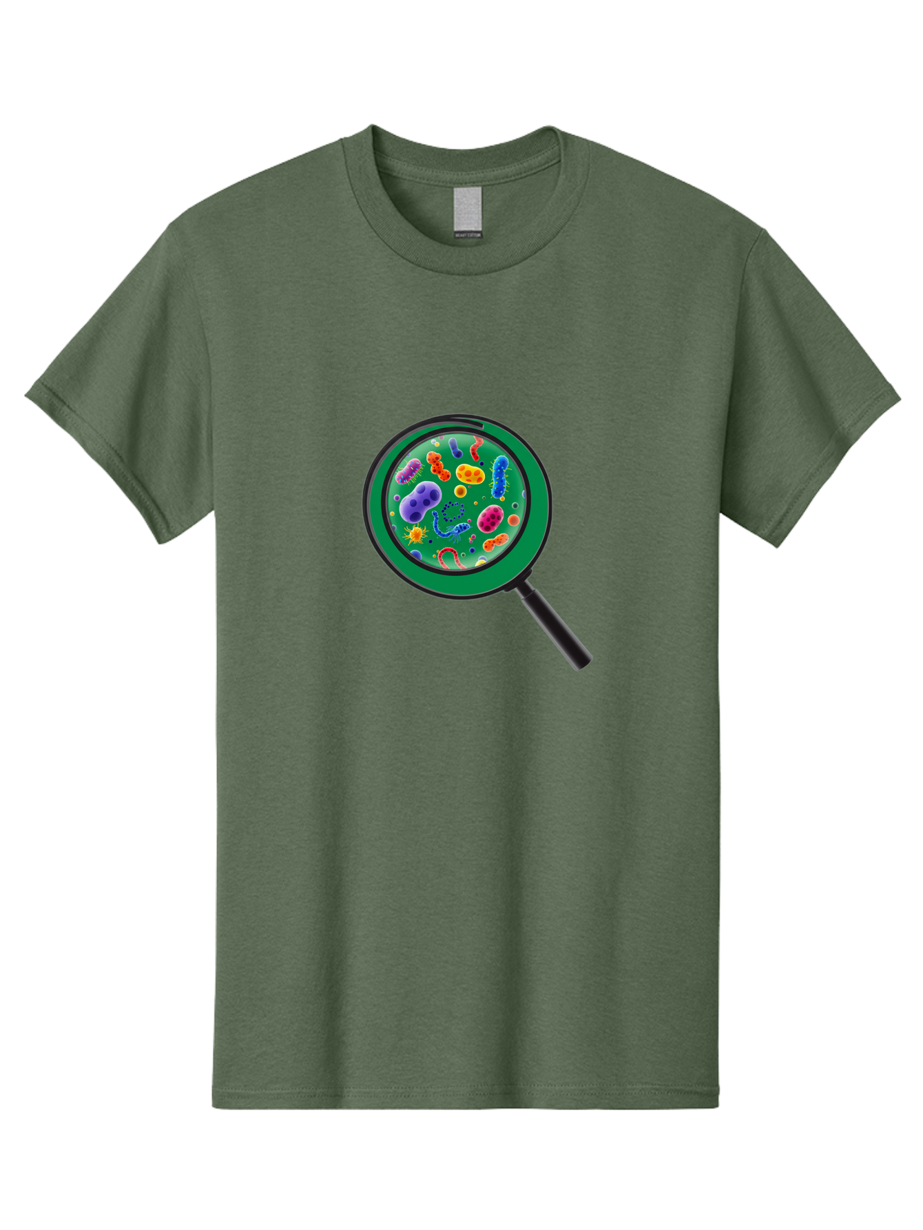 Magnifying-Glass-Microbes Men'S Graphic Tee, 100% Cotton, Comfortable Casual Summer Wear, Machine Washable, Vintage Camera, Old Camera, Antique Camera, Black Camera, Classic Photography, Photography Equipment, Nostalgic Device, Film Camera, Bag742