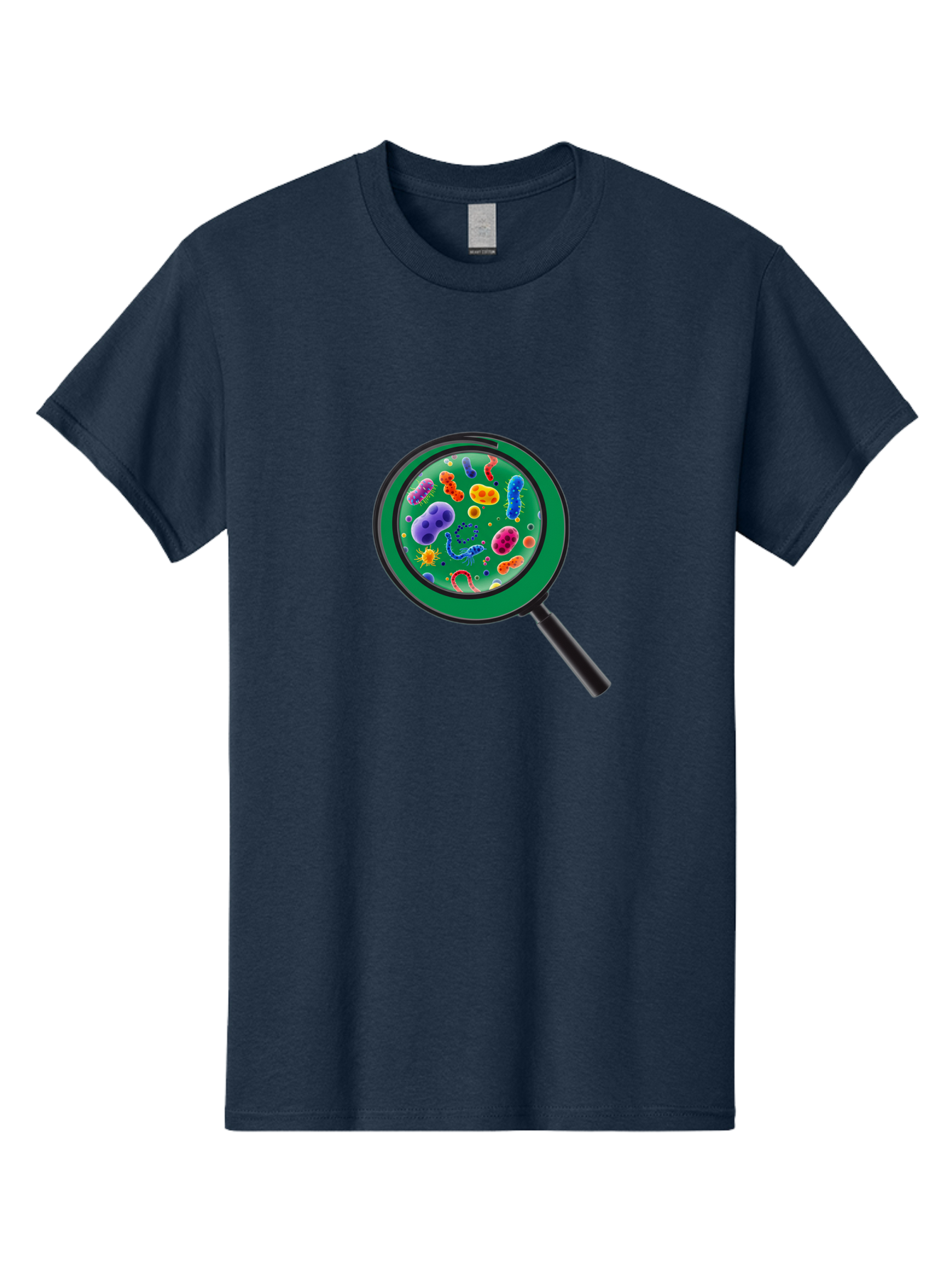Magnifying-Glass-Microbes Men'S Graphic Tee, 100% Cotton, Comfortable Casual Summer Wear, Machine Washable, Vintage Camera, Old Camera, Antique Camera, Black Camera, Classic Photography, Photography Equipment, Nostalgic Device, Film Camera, Bag742