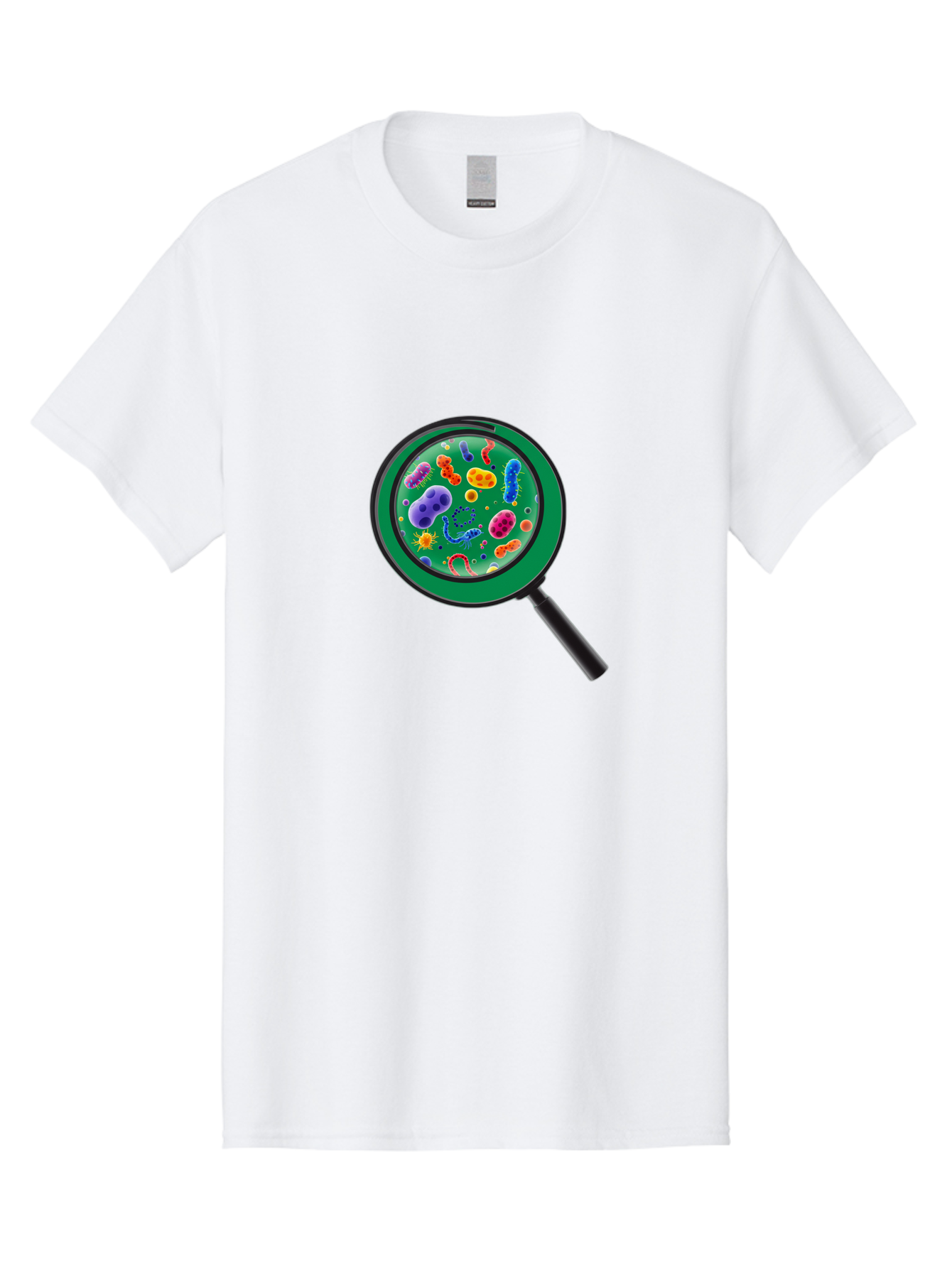 Magnifying-Glass-Microbes Men'S Graphic Tee, 100% Cotton, Comfortable Casual Summer Wear, Machine Washable, Vintage Camera, Old Camera, Antique Camera, Black Camera, Classic Photography, Photography Equipment, Nostalgic Device, Film Camera, Bag742