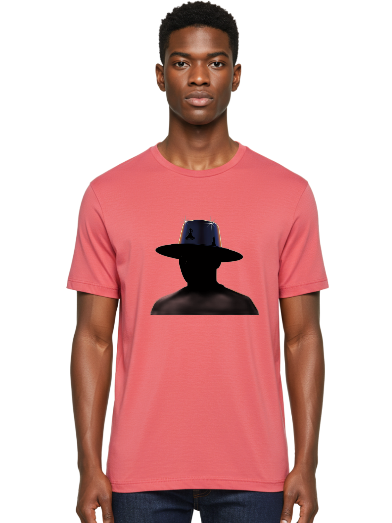 Man-In-Hat Men'S Graphic Tee, 100% Cotton, Comfortable Casual Summer Wear, Machine Washable, Vintage Camera, Old Camera, Antique Camera, Black Camera, Classic Photography, Photography Equipment, Nostalgic Device, Film Camera, Camera Art Bag744