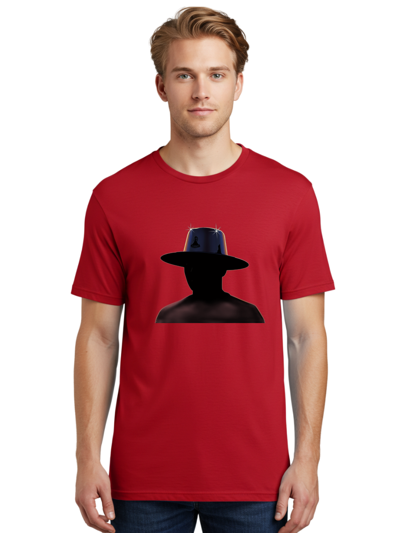 Man-In-Hat Men'S Graphic Tee, 100% Cotton, Comfortable Casual Summer Wear, Machine Washable, Vintage Camera, Old Camera, Antique Camera, Black Camera, Classic Photography, Photography Equipment, Nostalgic Device, Film Camera, Camera Art Bag744