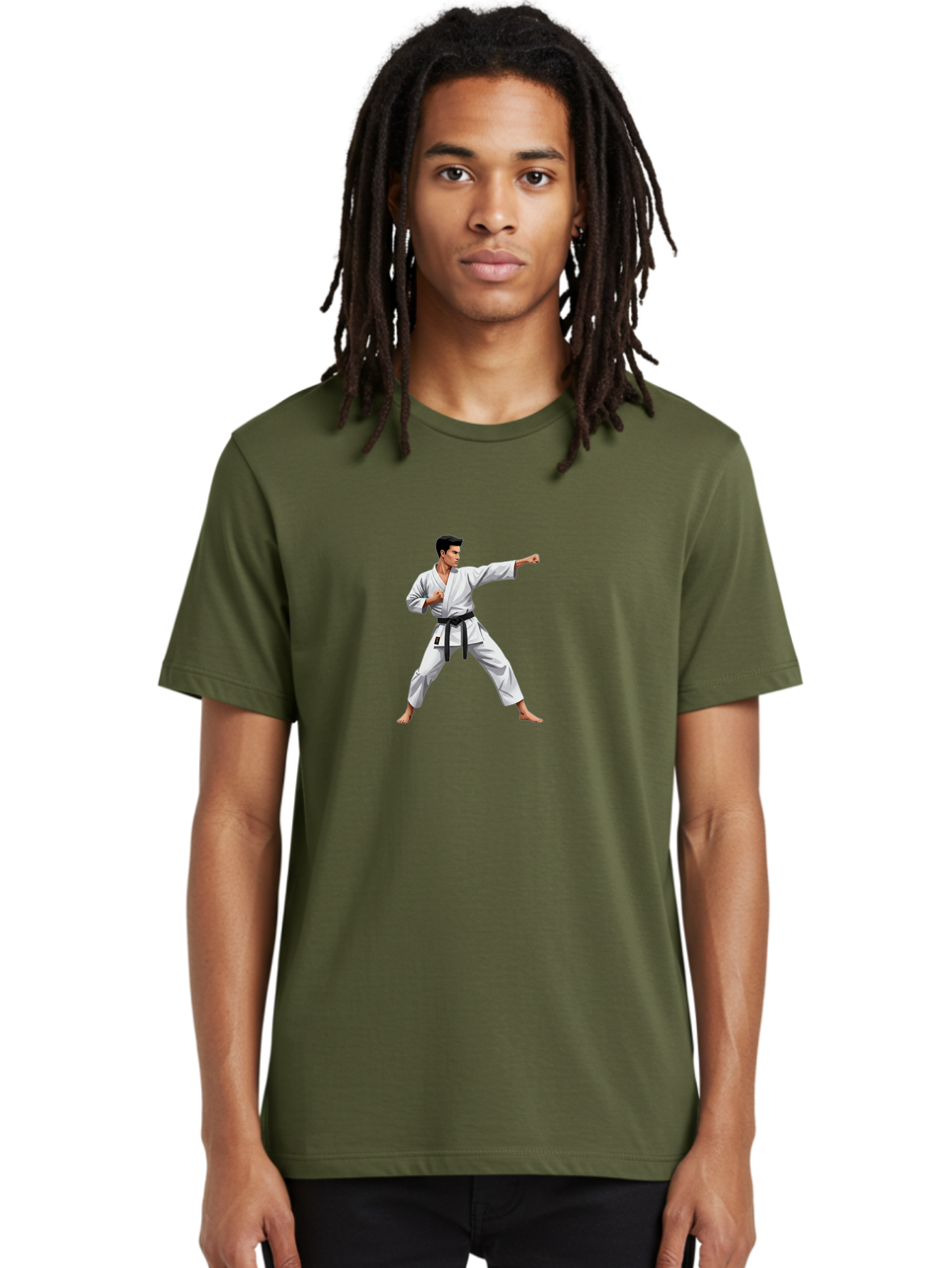 Man-In-Karate-Pose Men'S Graphic Tee, 100% Cotton, Comfortable Casual Summer Wear, Machine Washable, Vintage Camera, Old Camera, Antique Camera, Black Camera, Classic Photography, Photography Equipment, Nostalgic Device, Film Camera, Bag745