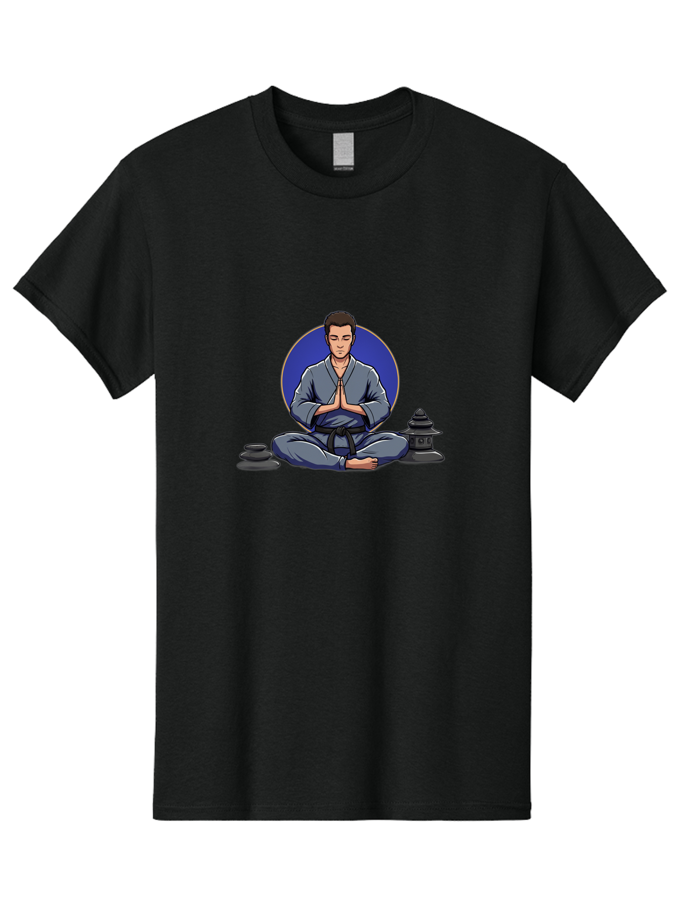 Man-Meditating Men'S Graphic Tee, 100% Cotton, Comfortable Casual Summer Wear, Machine Washable, Vintage Camera, Old Camera, Antique Camera, Black Camera, Classic Photography, Photography Equipment, Nostalgic Device, Film Camera, Camera Art Bag747