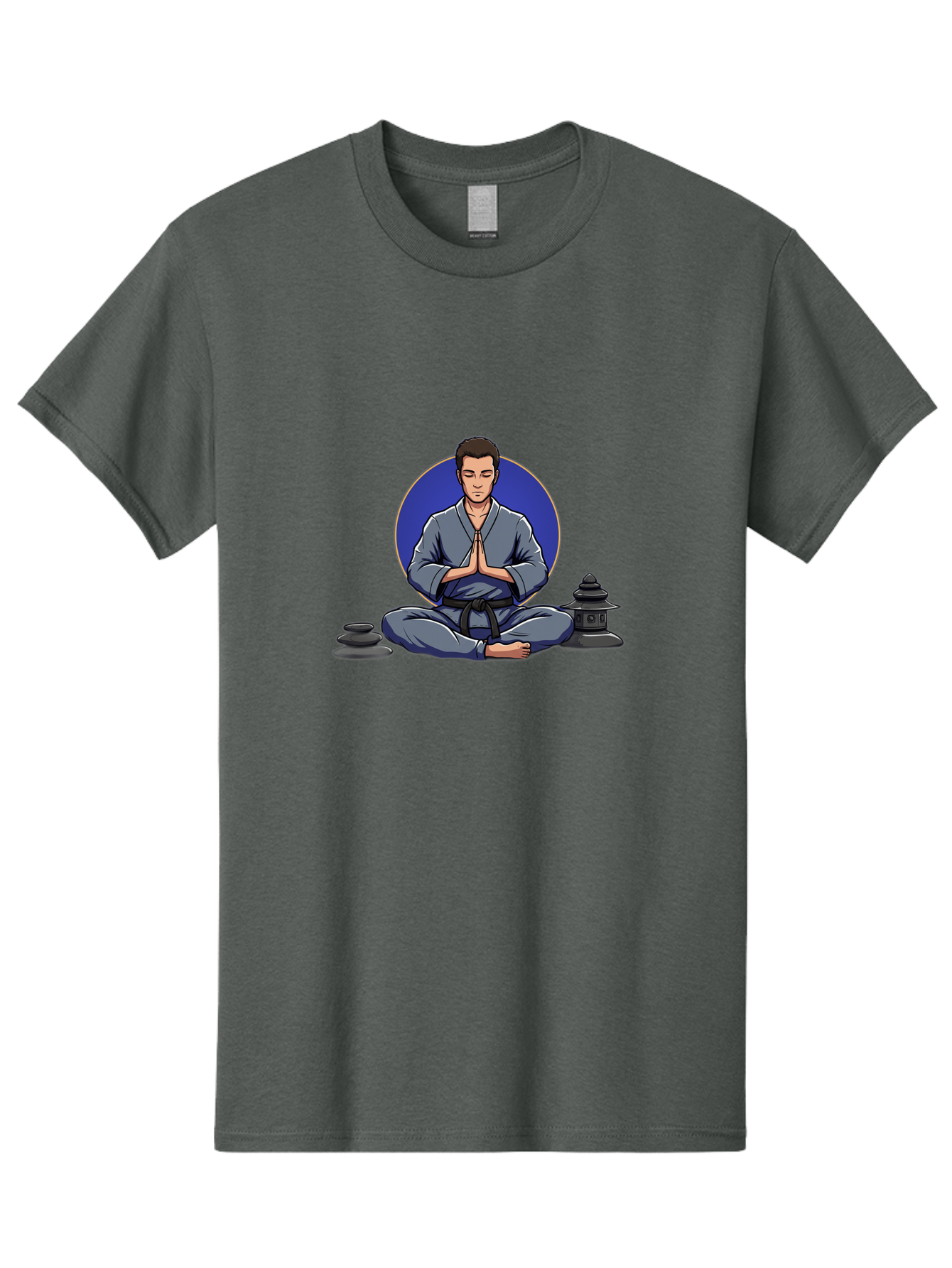 Man-Meditating Men'S Graphic Tee, 100% Cotton, Comfortable Casual Summer Wear, Machine Washable, Vintage Camera, Old Camera, Antique Camera, Black Camera, Classic Photography, Photography Equipment, Nostalgic Device, Film Camera, Camera Art Bag747