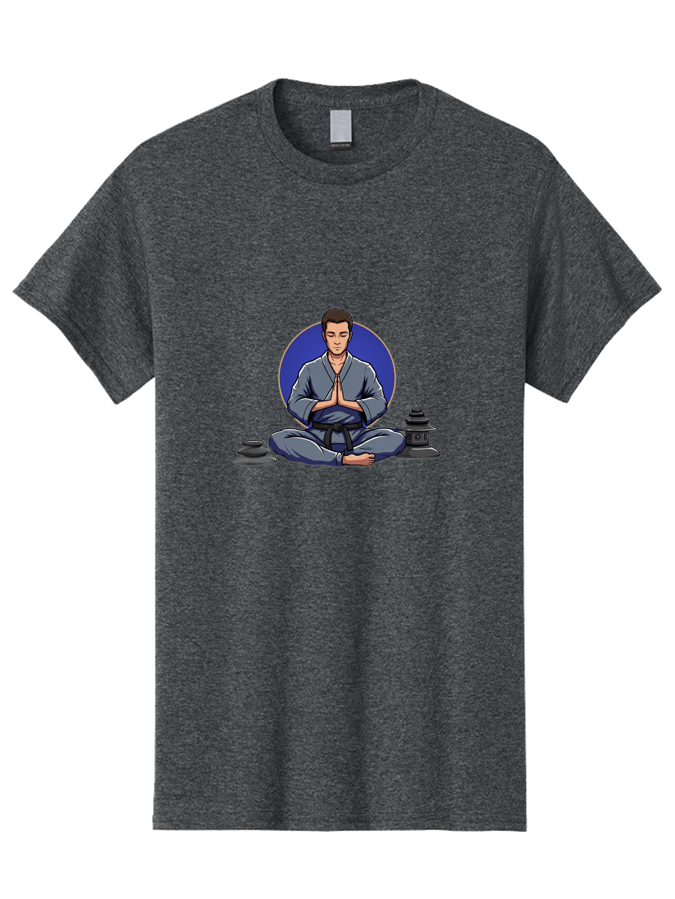 Man-Meditating Men'S Graphic Tee, 100% Cotton, Comfortable Casual Summer Wear, Machine Washable, Vintage Camera, Old Camera, Antique Camera, Black Camera, Classic Photography, Photography Equipment, Nostalgic Device, Film Camera, Camera Art Bag747