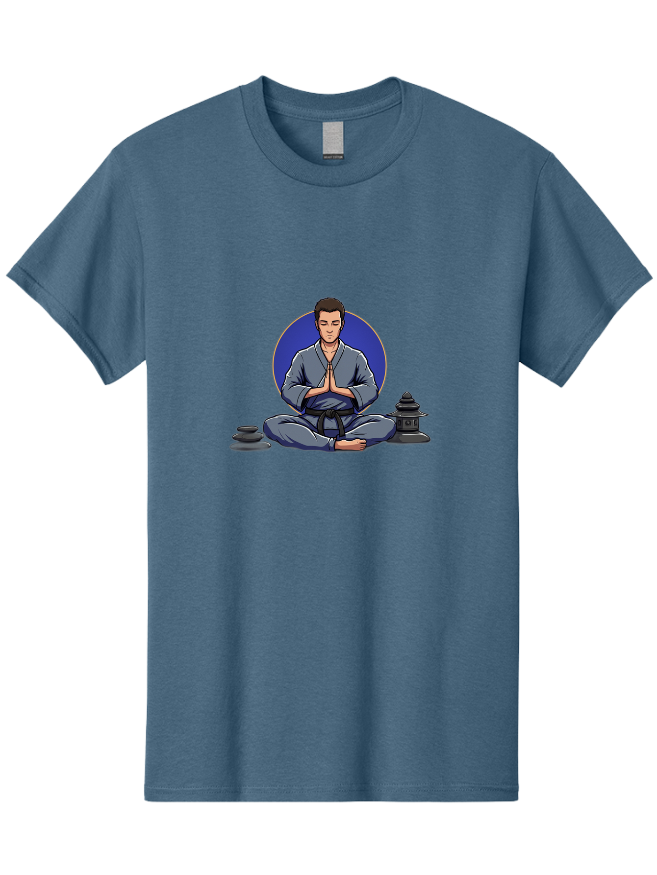 Man-Meditating Men'S Graphic Tee, 100% Cotton, Comfortable Casual Summer Wear, Machine Washable, Vintage Camera, Old Camera, Antique Camera, Black Camera, Classic Photography, Photography Equipment, Nostalgic Device, Film Camera, Camera Art Bag747