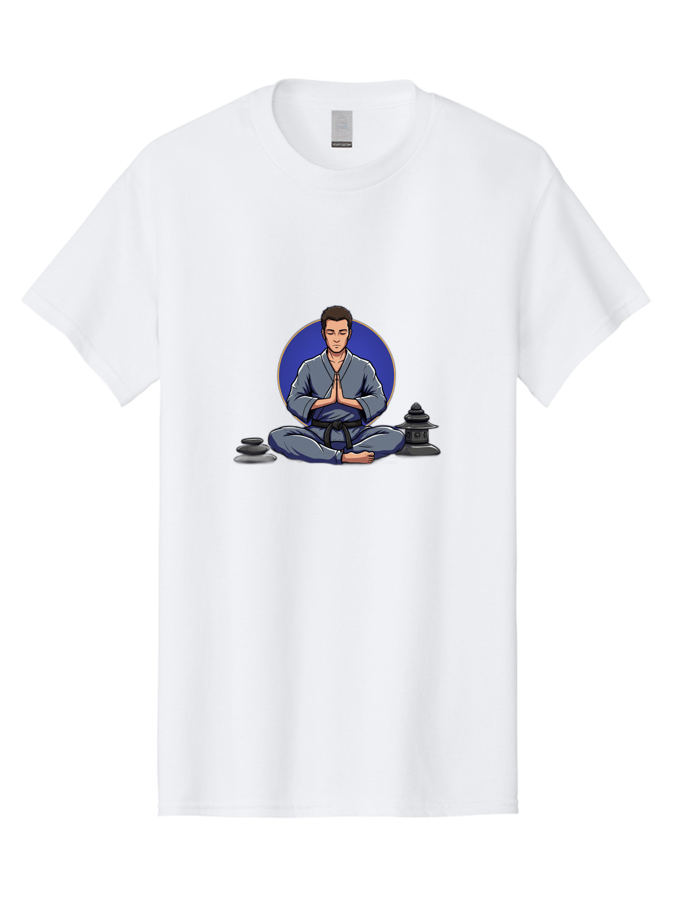 Man-Meditating Men'S Graphic Tee, 100% Cotton, Comfortable Casual Summer Wear, Machine Washable, Vintage Camera, Old Camera, Antique Camera, Black Camera, Classic Photography, Photography Equipment, Nostalgic Device, Film Camera, Camera Art Bag747