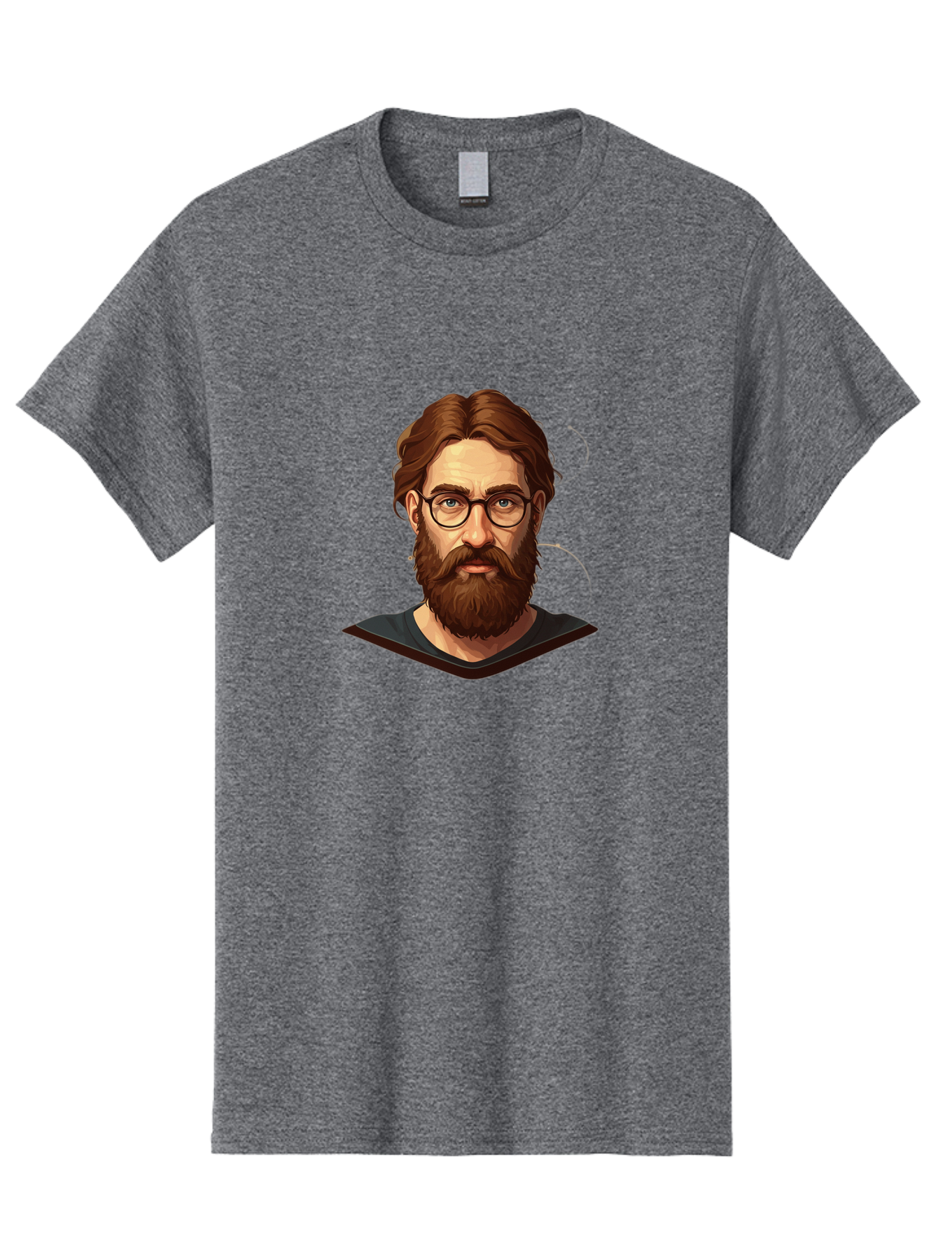 Man-With-Beard-And-Glasses Men'S Graphic Tee, 100% Cotton, Comfortable Casual Summer Wear, Machine Washable, Vintage Camera, Old Camera, Antique Camera, Black Camera, Classic Photography, Photography Equipment, Nostalgic Device, Film Camera, Bag749