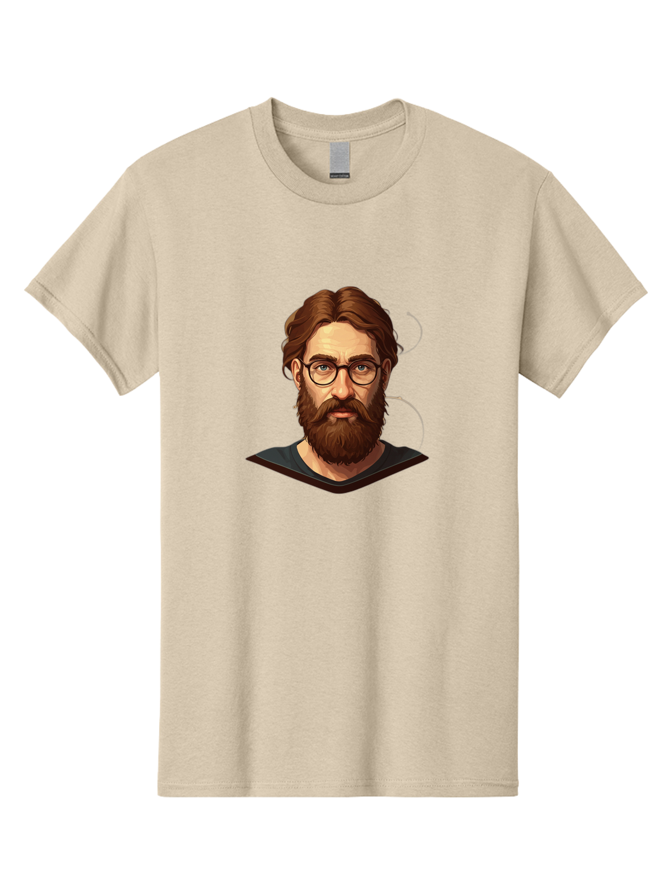 Man-With-Beard-And-Glasses Men'S Graphic Tee, 100% Cotton, Comfortable Casual Summer Wear, Machine Washable, Vintage Camera, Old Camera, Antique Camera, Black Camera, Classic Photography, Photography Equipment, Nostalgic Device, Film Camera, Bag749