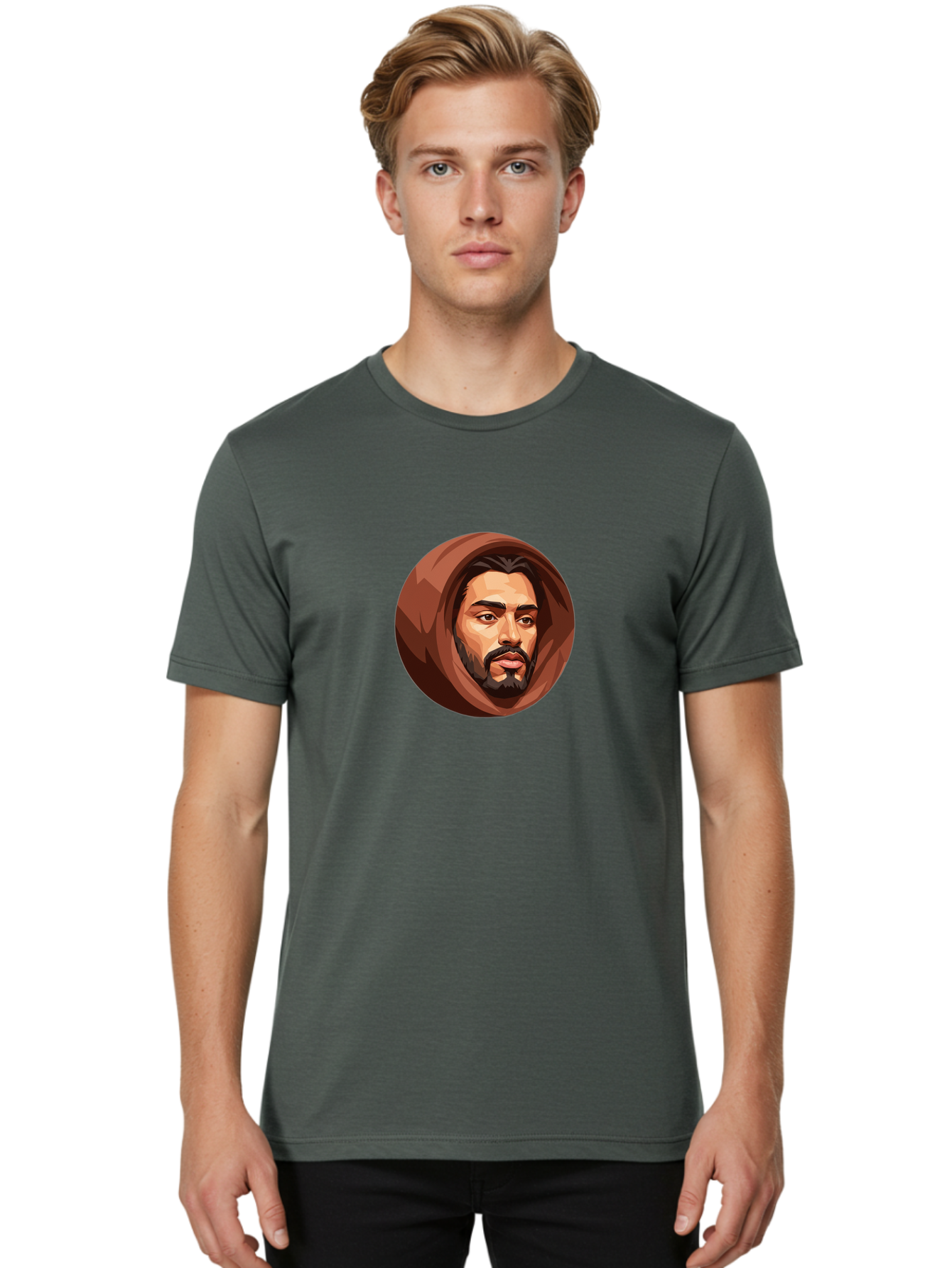 Man-With-Beard Men'S Graphic Tee, 100% Cotton, Comfortable Casual Summer Wear, Machine Washable, Vintage Camera, Old Camera, Antique Camera, Black Camera, Classic Photography, Photography Equipment, Nostalgic Device, Film Camera, Camera Art Bag750