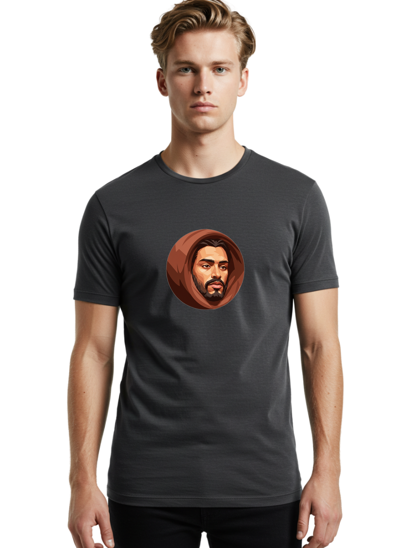 Man-With-Beard Men'S Graphic Tee, 100% Cotton, Comfortable Casual Summer Wear, Machine Washable, Vintage Camera, Old Camera, Antique Camera, Black Camera, Classic Photography, Photography Equipment, Nostalgic Device, Film Camera, Camera Art Bag750
