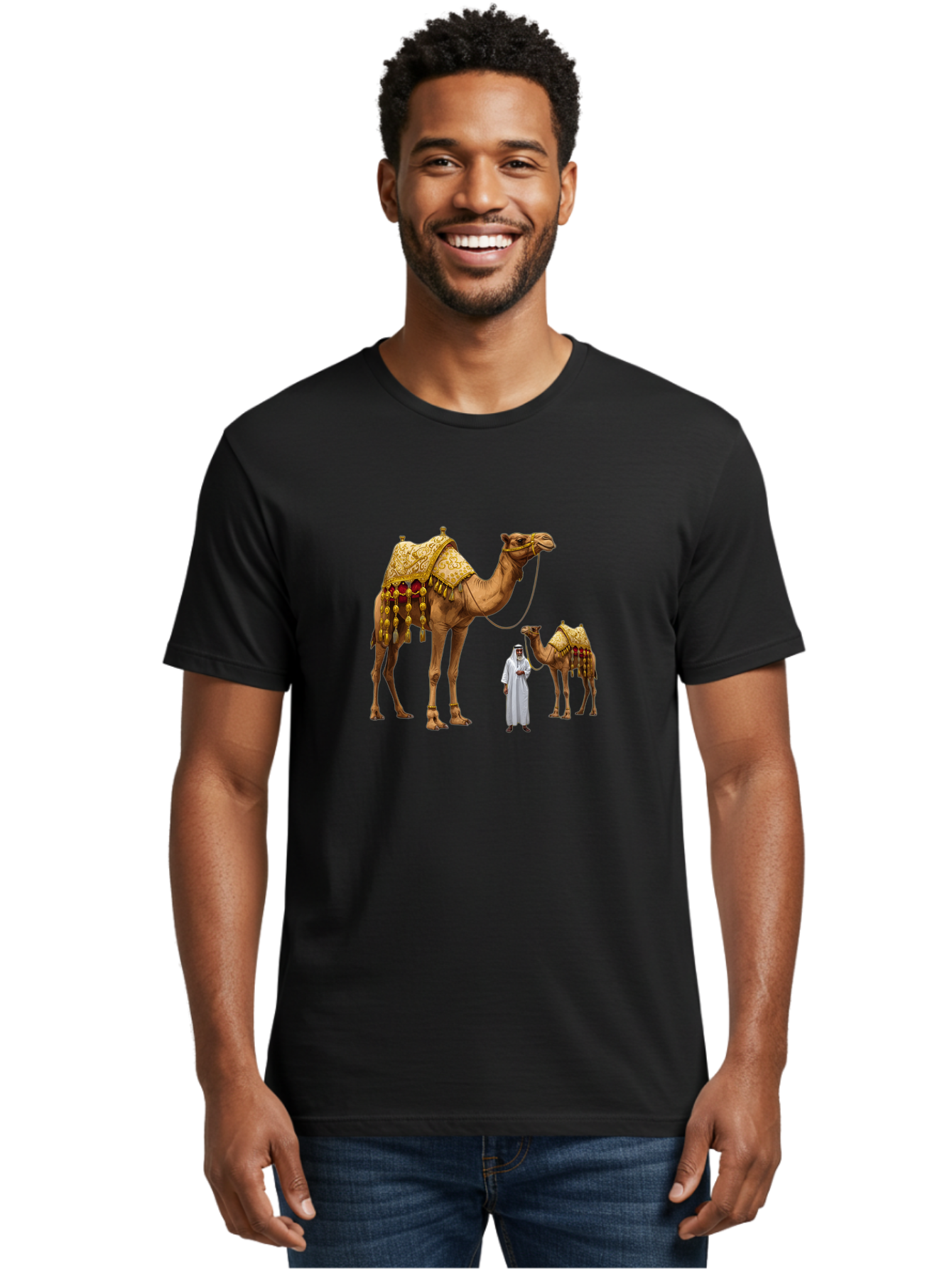 Man-With-Camels Men'S Graphic Tee, 100% Cotton, Comfortable Casual Summer Wear, Machine Washable, Vintage Camera, Old Camera, Antique Camera, Black Camera, Classic Photography, Photography Equipment, Nostalgic Device, Film Camera, Camera Art Bag751