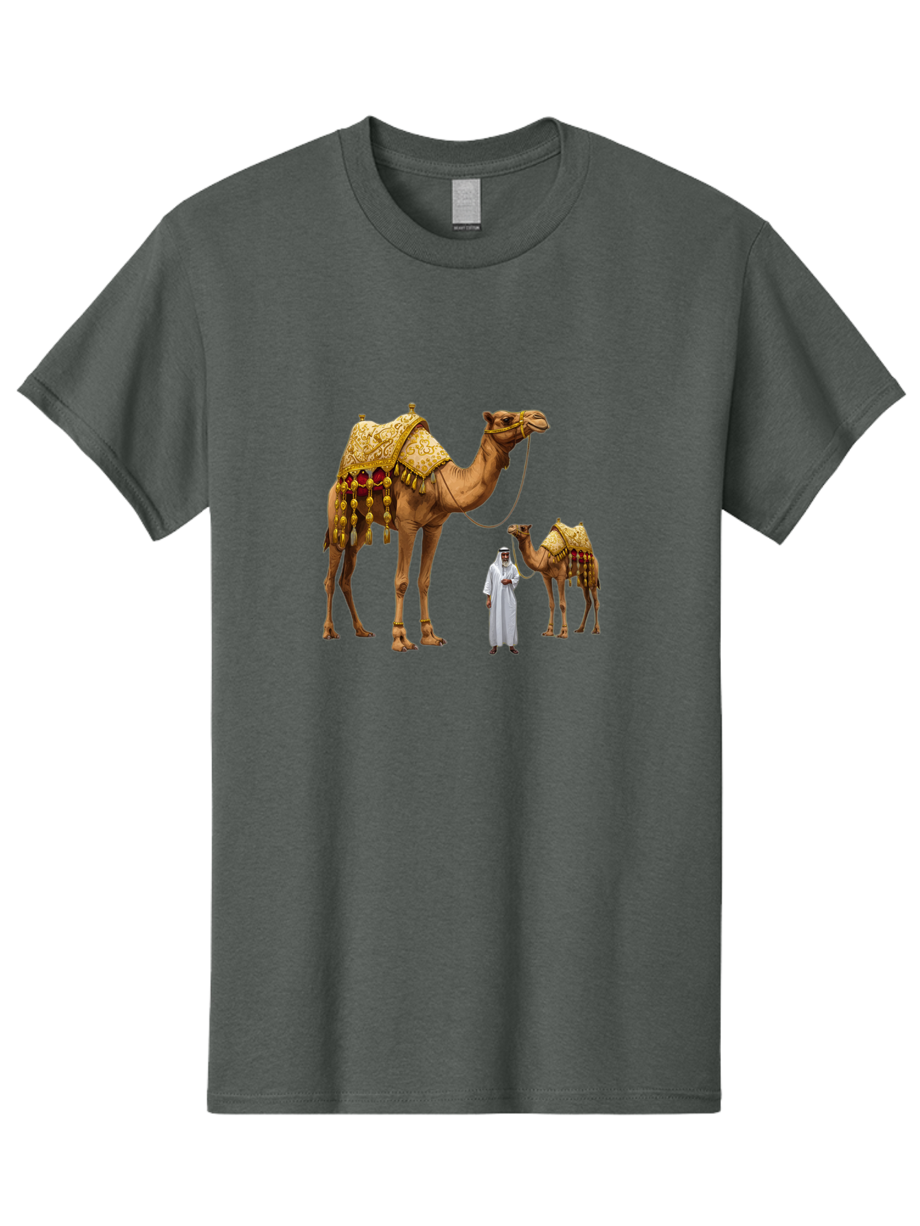 Man-With-Camels Men'S Graphic Tee, 100% Cotton, Comfortable Casual Summer Wear, Machine Washable, Vintage Camera, Old Camera, Antique Camera, Black Camera, Classic Photography, Photography Equipment, Nostalgic Device, Film Camera, Camera Art Bag751