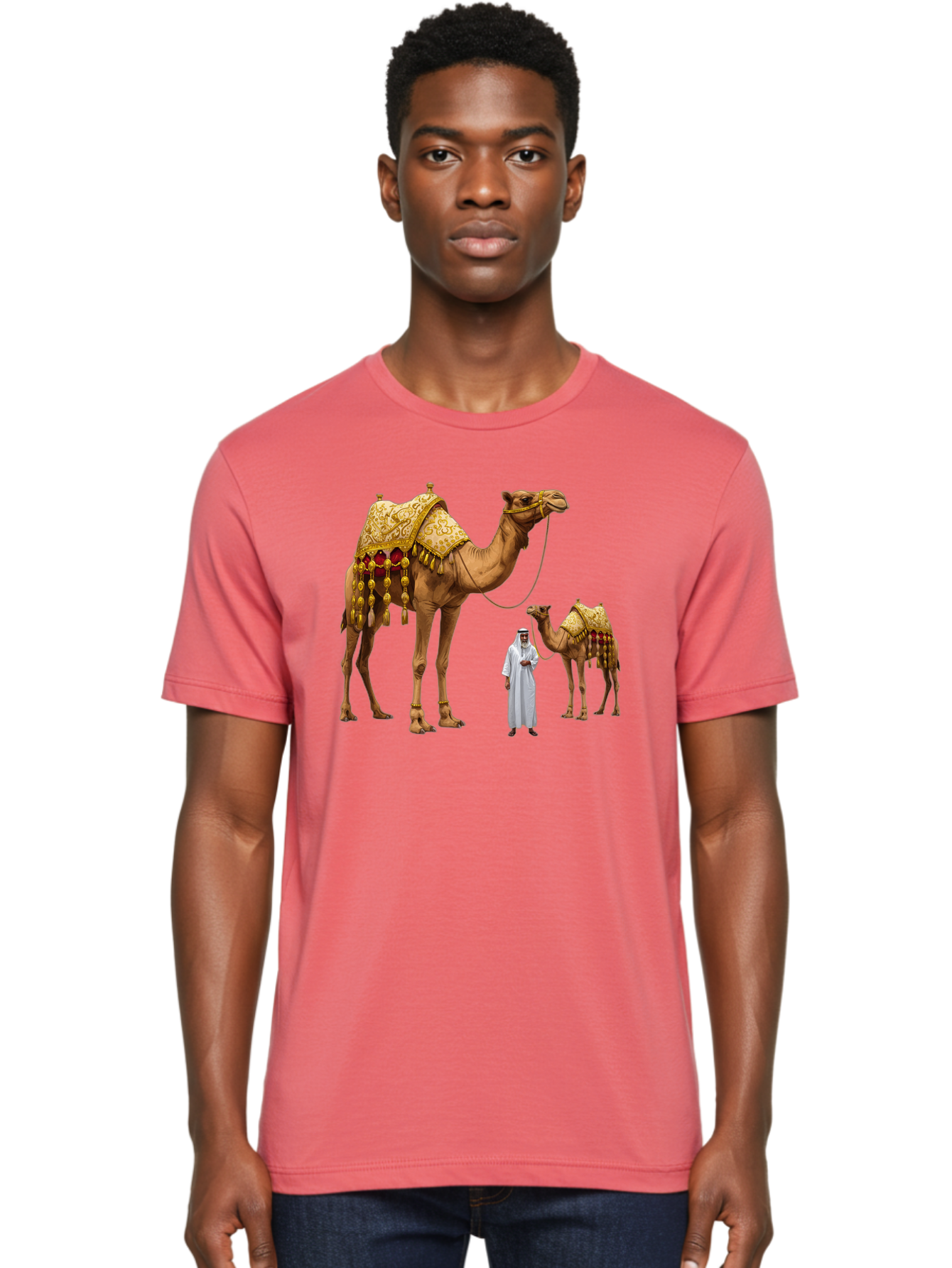 Man-With-Camels Men'S Graphic Tee, 100% Cotton, Comfortable Casual Summer Wear, Machine Washable, Vintage Camera, Old Camera, Antique Camera, Black Camera, Classic Photography, Photography Equipment, Nostalgic Device, Film Camera, Camera Art Bag751