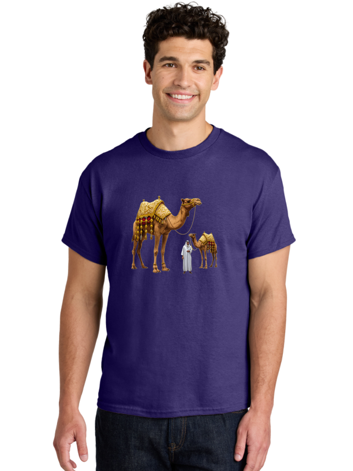 Man-With-Camels Men'S Graphic Tee, 100% Cotton, Comfortable Casual Summer Wear, Machine Washable, Vintage Camera, Old Camera, Antique Camera, Black Camera, Classic Photography, Photography Equipment, Nostalgic Device, Film Camera, Camera Art Bag751