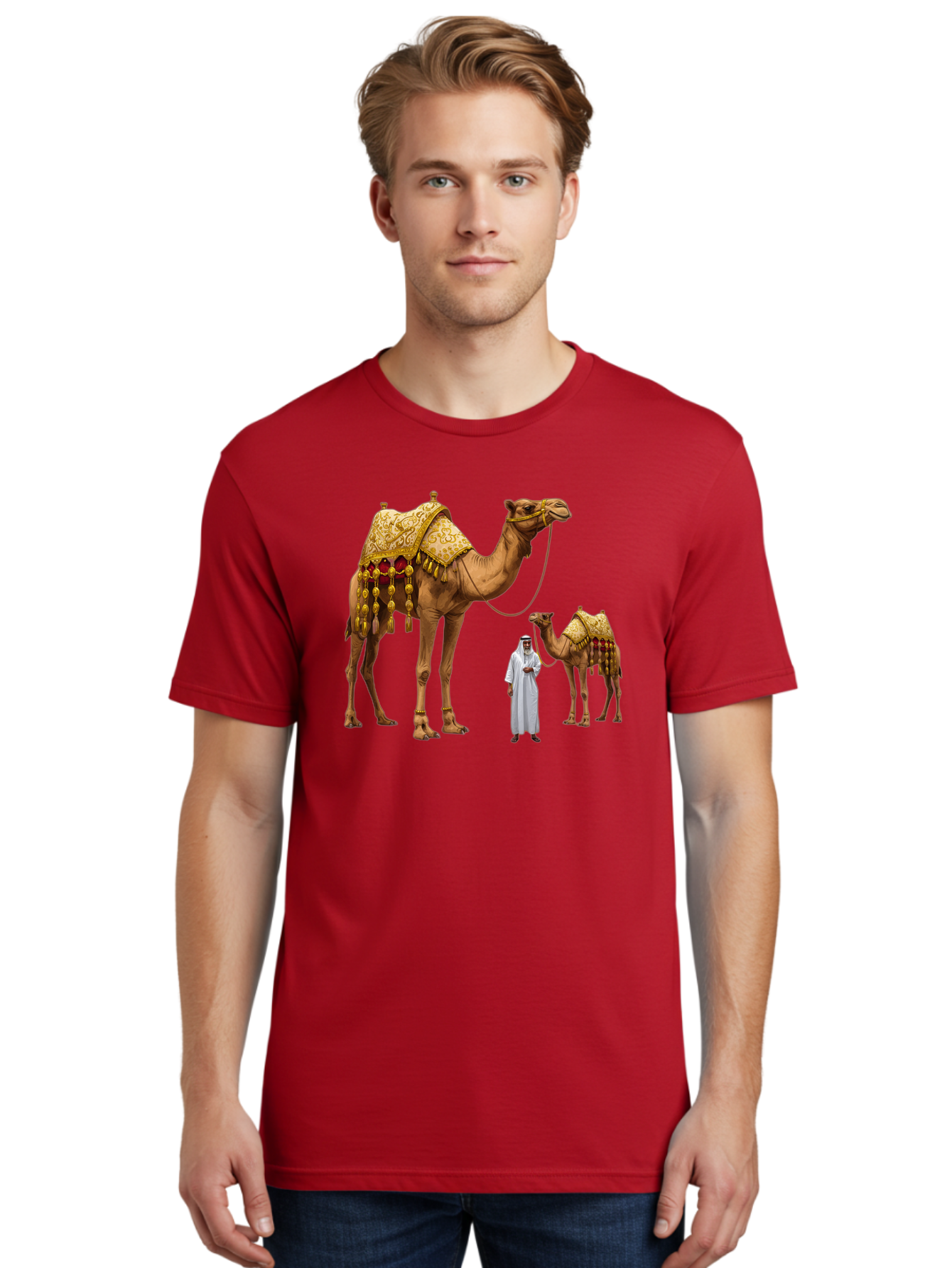 Man-With-Camels Men'S Graphic Tee, 100% Cotton, Comfortable Casual Summer Wear, Machine Washable, Vintage Camera, Old Camera, Antique Camera, Black Camera, Classic Photography, Photography Equipment, Nostalgic Device, Film Camera, Camera Art Bag751