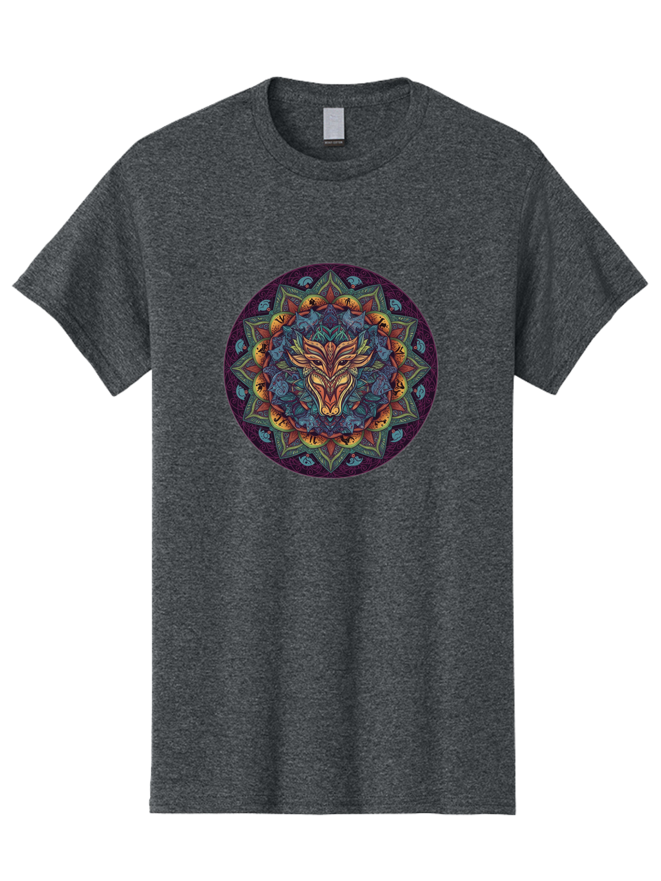 Mandala-Wolf Men'S Graphic Tee, 100% Cotton, Comfortable Casual Summer Wear, Machine Washable, Vintage Camera, Old Camera, Antique Camera, Black Camera, Classic Photography, Photography Equipment, Nostalgic Device, Film Camera, Camera Art Bag755