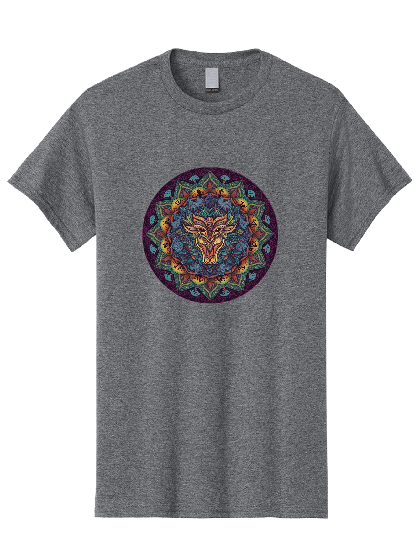 Mandala-Wolf Men'S Graphic Tee, 100% Cotton, Comfortable Casual Summer Wear, Machine Washable, Vintage Camera, Old Camera, Antique Camera, Black Camera, Classic Photography, Photography Equipment, Nostalgic Device, Film Camera, Camera Art Bag755