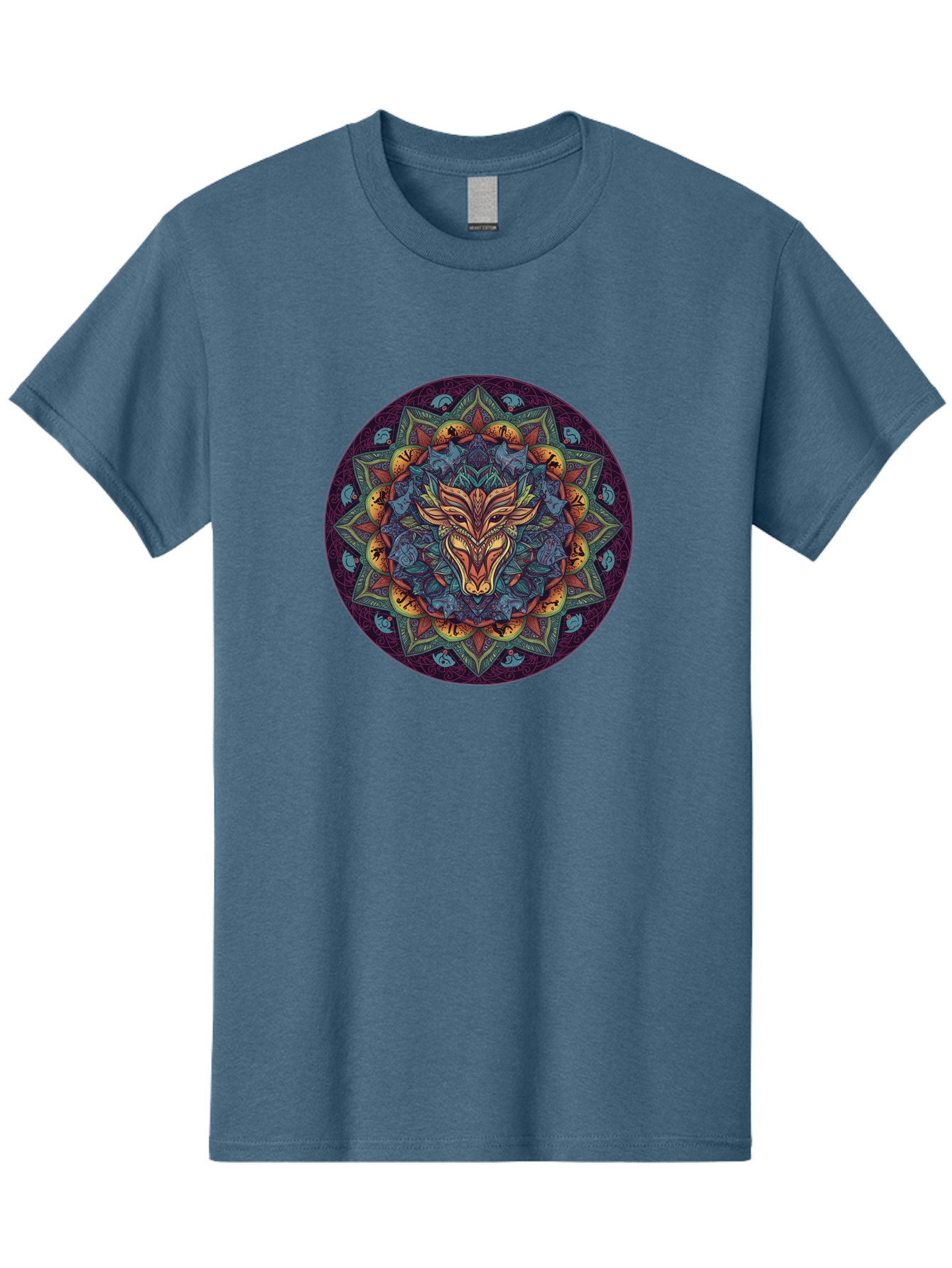 Mandala-Wolf Men'S Graphic Tee, 100% Cotton, Comfortable Casual Summer Wear, Machine Washable, Vintage Camera, Old Camera, Antique Camera, Black Camera, Classic Photography, Photography Equipment, Nostalgic Device, Film Camera, Camera Art Bag755