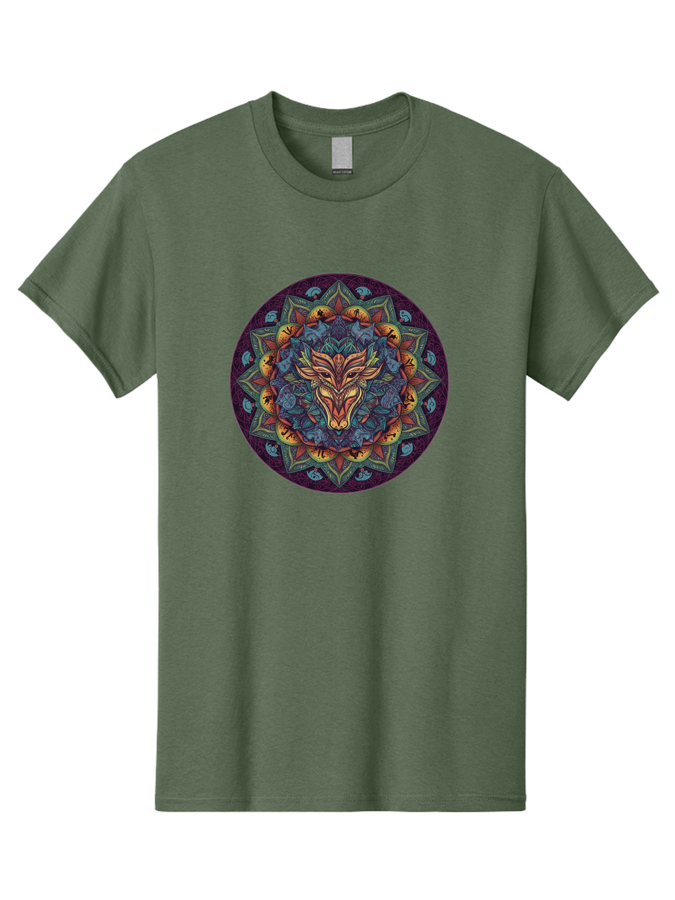 Mandala-Wolf Men'S Graphic Tee, 100% Cotton, Comfortable Casual Summer Wear, Machine Washable, Vintage Camera, Old Camera, Antique Camera, Black Camera, Classic Photography, Photography Equipment, Nostalgic Device, Film Camera, Camera Art Bag755