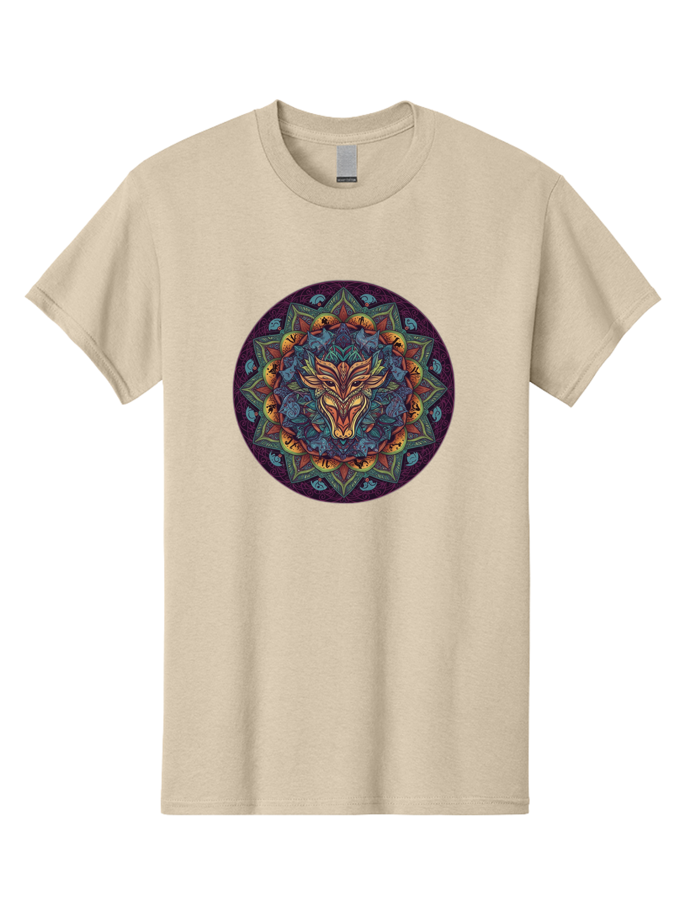 Mandala-Wolf Men'S Graphic Tee, 100% Cotton, Comfortable Casual Summer Wear, Machine Washable, Vintage Camera, Old Camera, Antique Camera, Black Camera, Classic Photography, Photography Equipment, Nostalgic Device, Film Camera, Camera Art Bag755