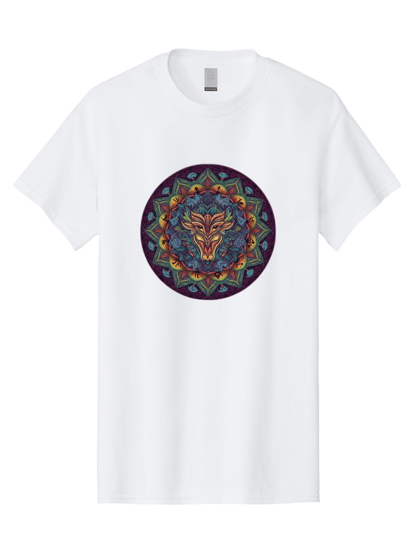 Mandala-Wolf Men'S Graphic Tee, 100% Cotton, Comfortable Casual Summer Wear, Machine Washable, Vintage Camera, Old Camera, Antique Camera, Black Camera, Classic Photography, Photography Equipment, Nostalgic Device, Film Camera, Camera Art Bag755