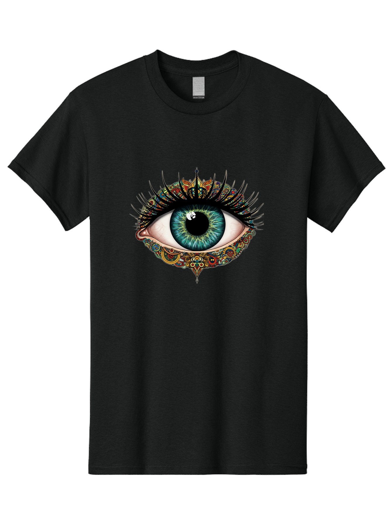 Mandalas-Eye Men'S Graphic Tee, 100% Cotton, Comfortable Casual Summer Wear, Machine Washable, Vintage Camera, Old Camera, Antique Camera, Black Camera, Classic Photography, Photography Equipment, Nostalgic Device, Film Camera, Camera Art Bag757