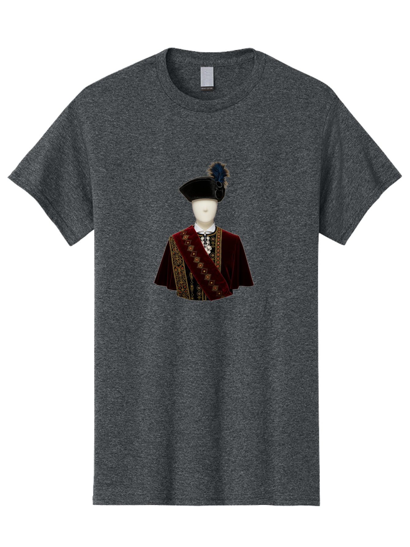 Mannequin-In-Sash-Coat-And-Hat Men'S Graphic Tee, 100% Cotton, Comfortable Casual Summer Wear, Machine Washable, Vintage Camera, Old Camera, Antique Camera, Black Camera, Classic Photography, Photography Equipment, Nostalgic Device, Bag759