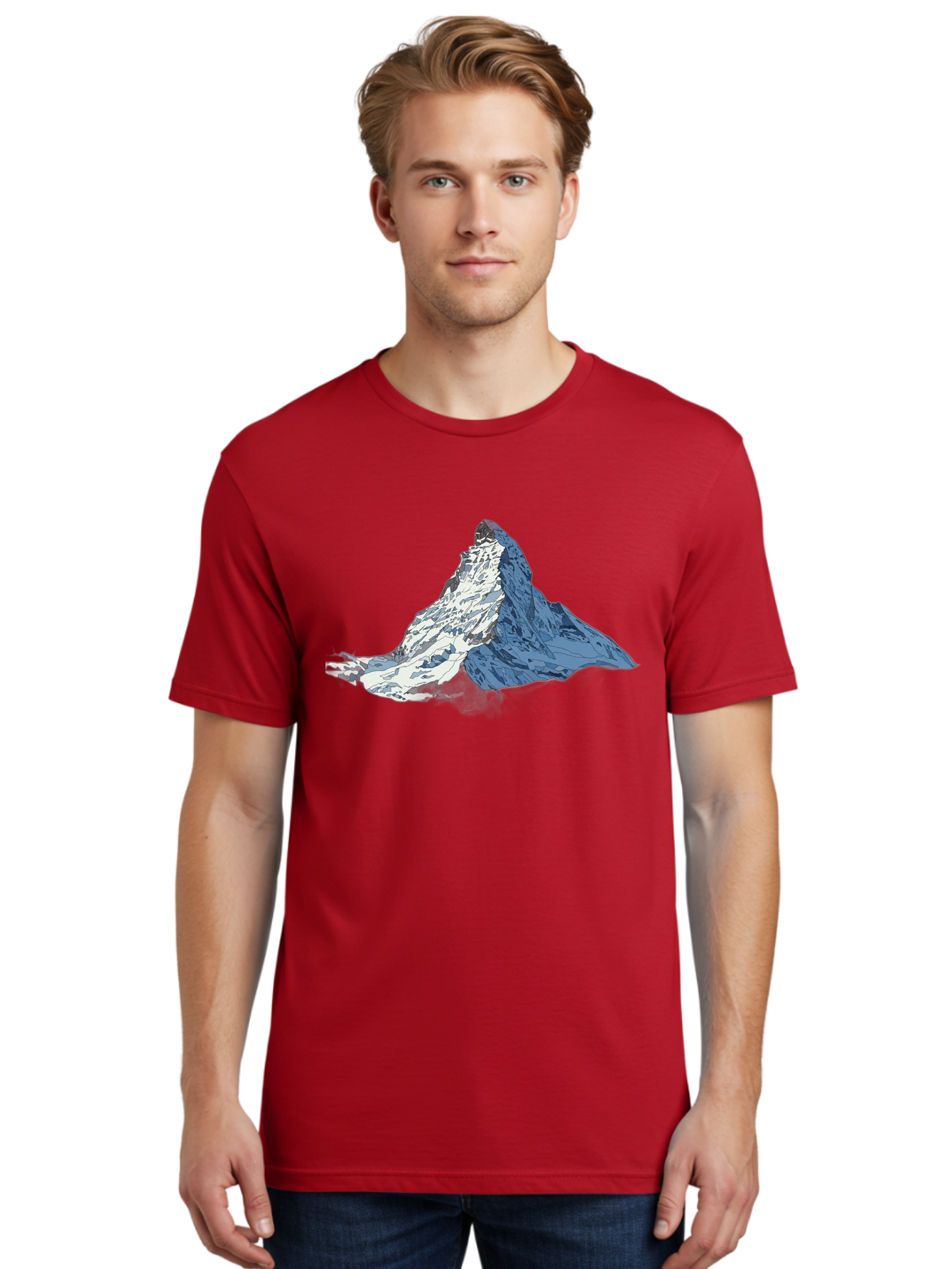 Matterhorn Men'S Graphic Tee, 100% Cotton, Comfortable Casual Summer Wear, Machine Washable, Vintage Camera, Old Camera, Antique Camera, Black Camera, Classic Photography, Photography Equipment, Nostalgic Device, Film Camera, Camera Art Bag763