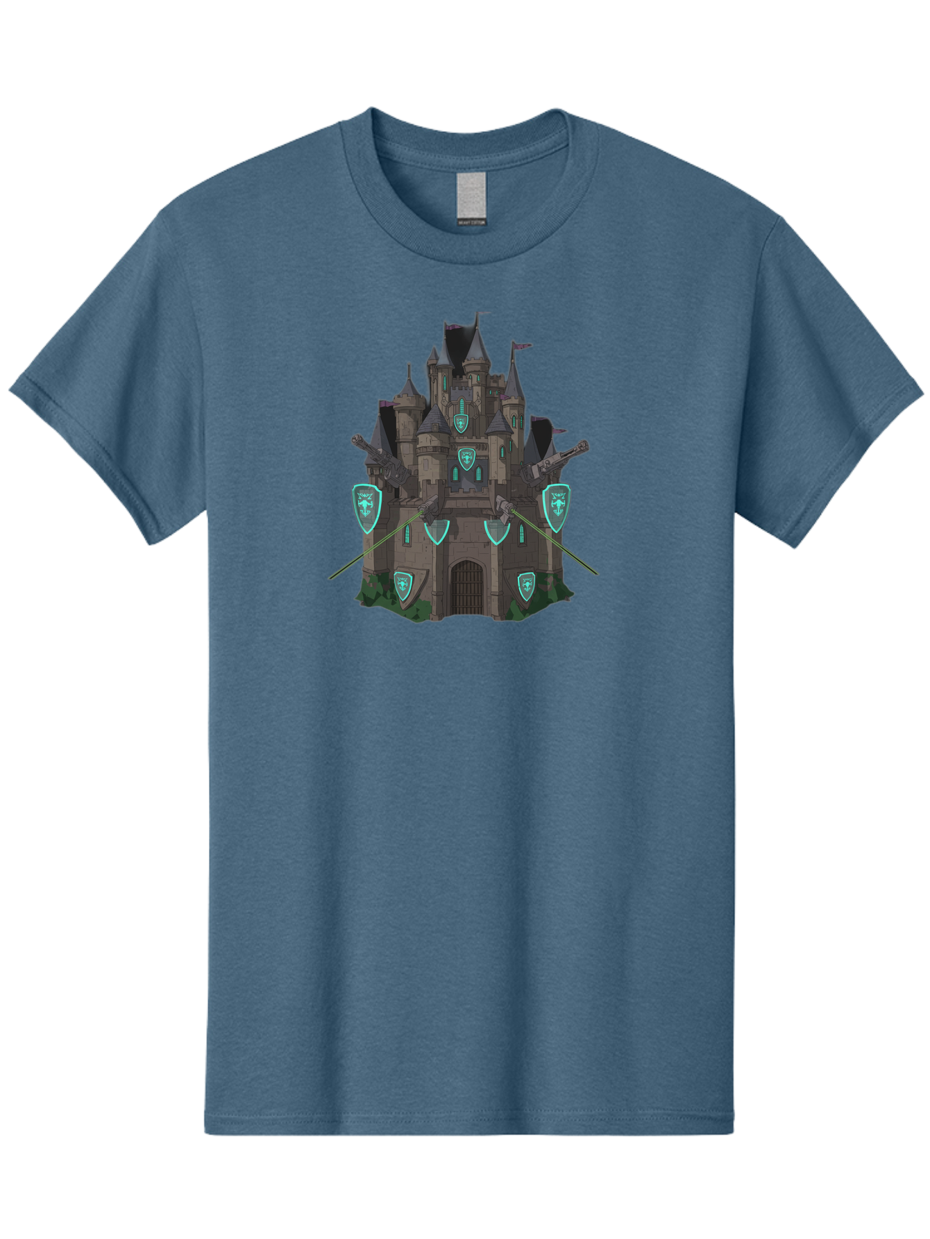 Medieval-Castle-1 Men'S Graphic Tee, 100% Cotton, Comfortable Casual Summer Wear, Machine Washable, Vintage Camera, Old Camera, Antique Camera, Black Camera, Classic Photography, Photography Equipment, Nostalgic Device, Film Camera, Camera Art Bag764