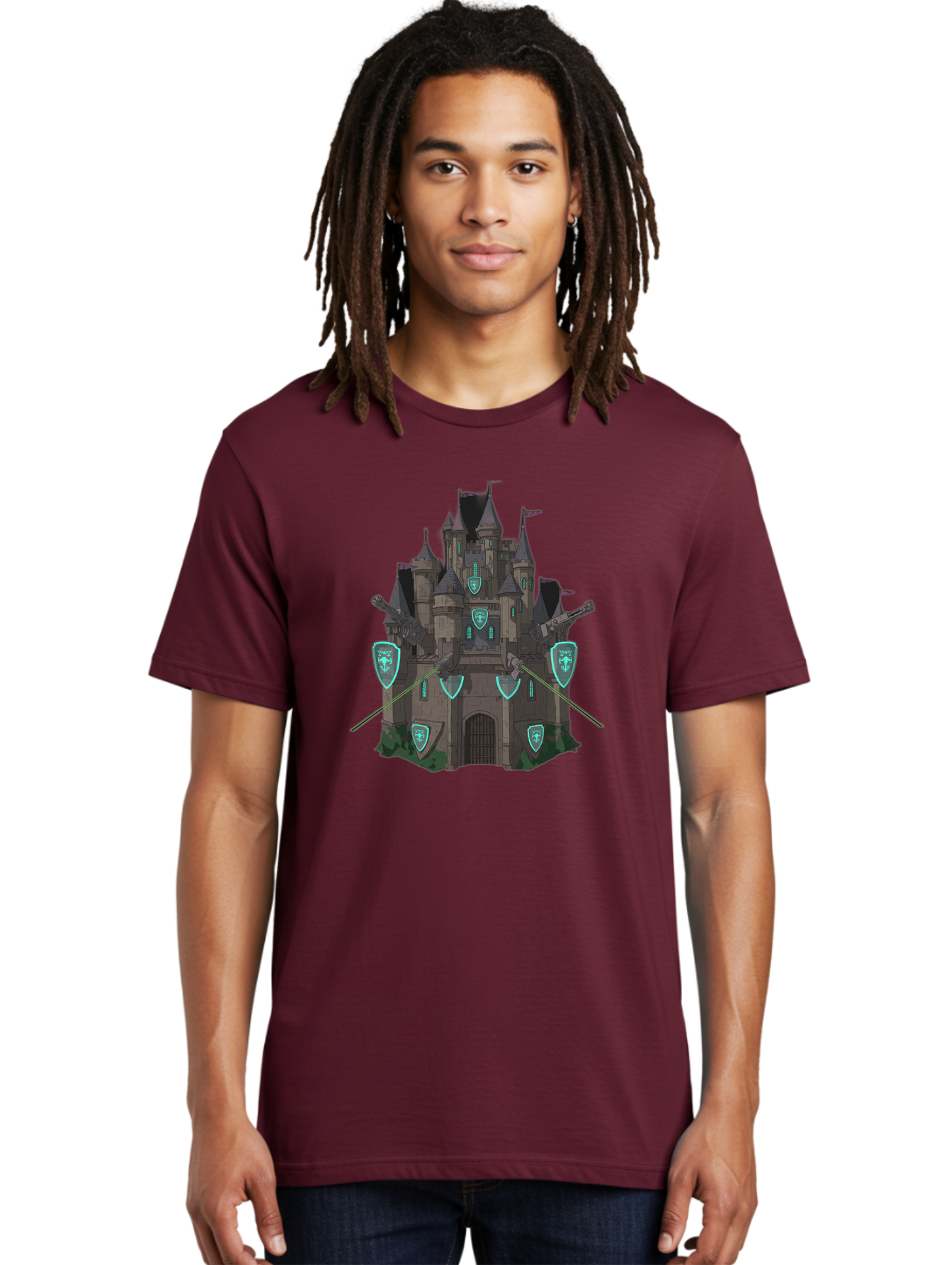 Medieval-Castle-1 Men'S Graphic Tee, 100% Cotton, Comfortable Casual Summer Wear, Machine Washable, Vintage Camera, Old Camera, Antique Camera, Black Camera, Classic Photography, Photography Equipment, Nostalgic Device, Film Camera, Camera Art Bag764